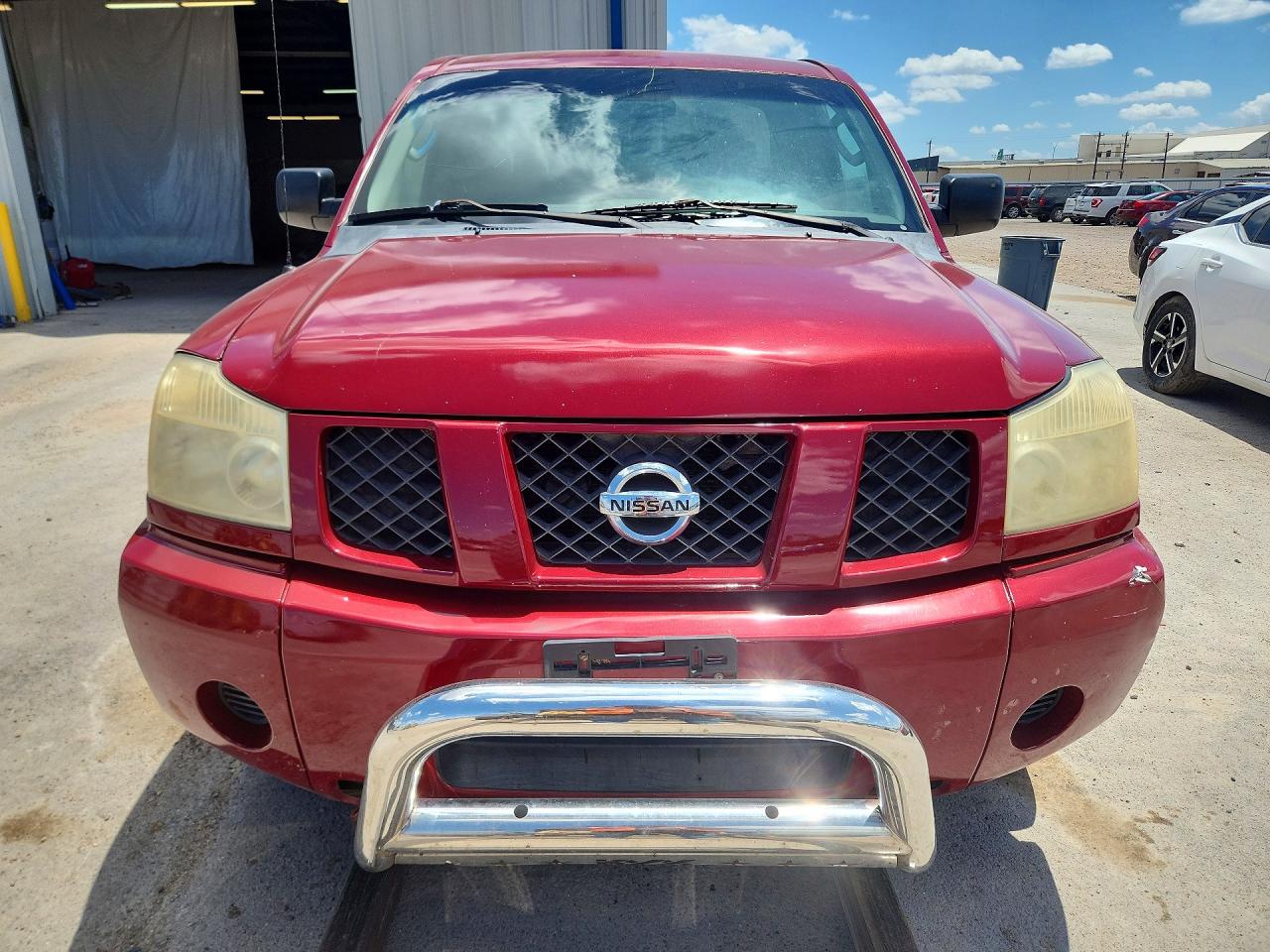 2005 Nissan Titan Xe Red vin: 1N6BA06A45N523776