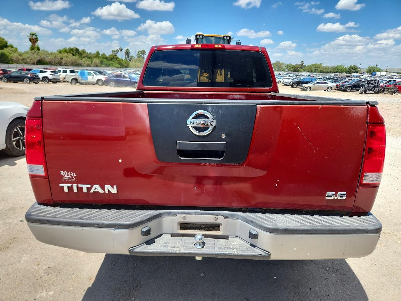 2005 Nissan Titan Xe Red vin: 1N6BA06A45N523776