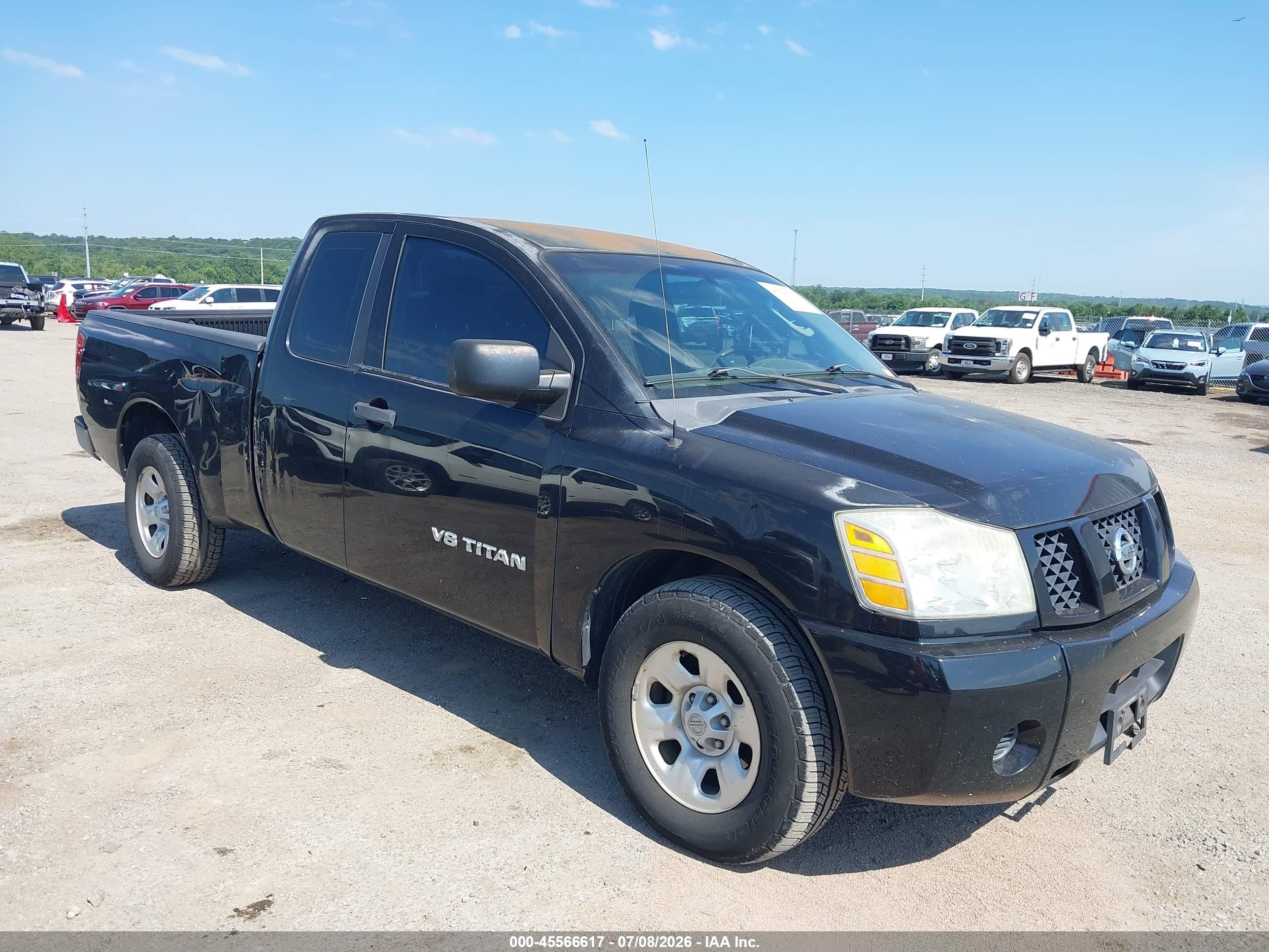 2005 Nissan Titan Xe Черный vin: 1N6BA06A45N563405