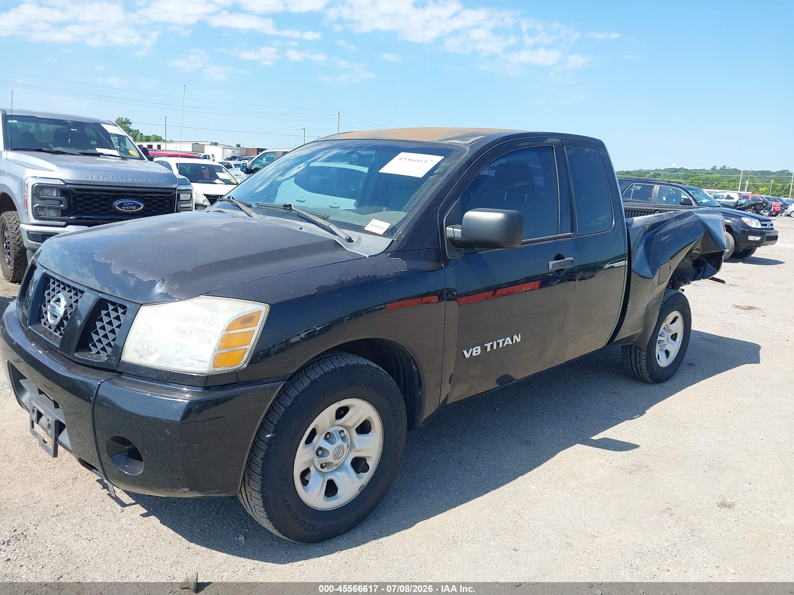 2005 Nissan Titan Xe Black vin: 1N6BA06A45N563405