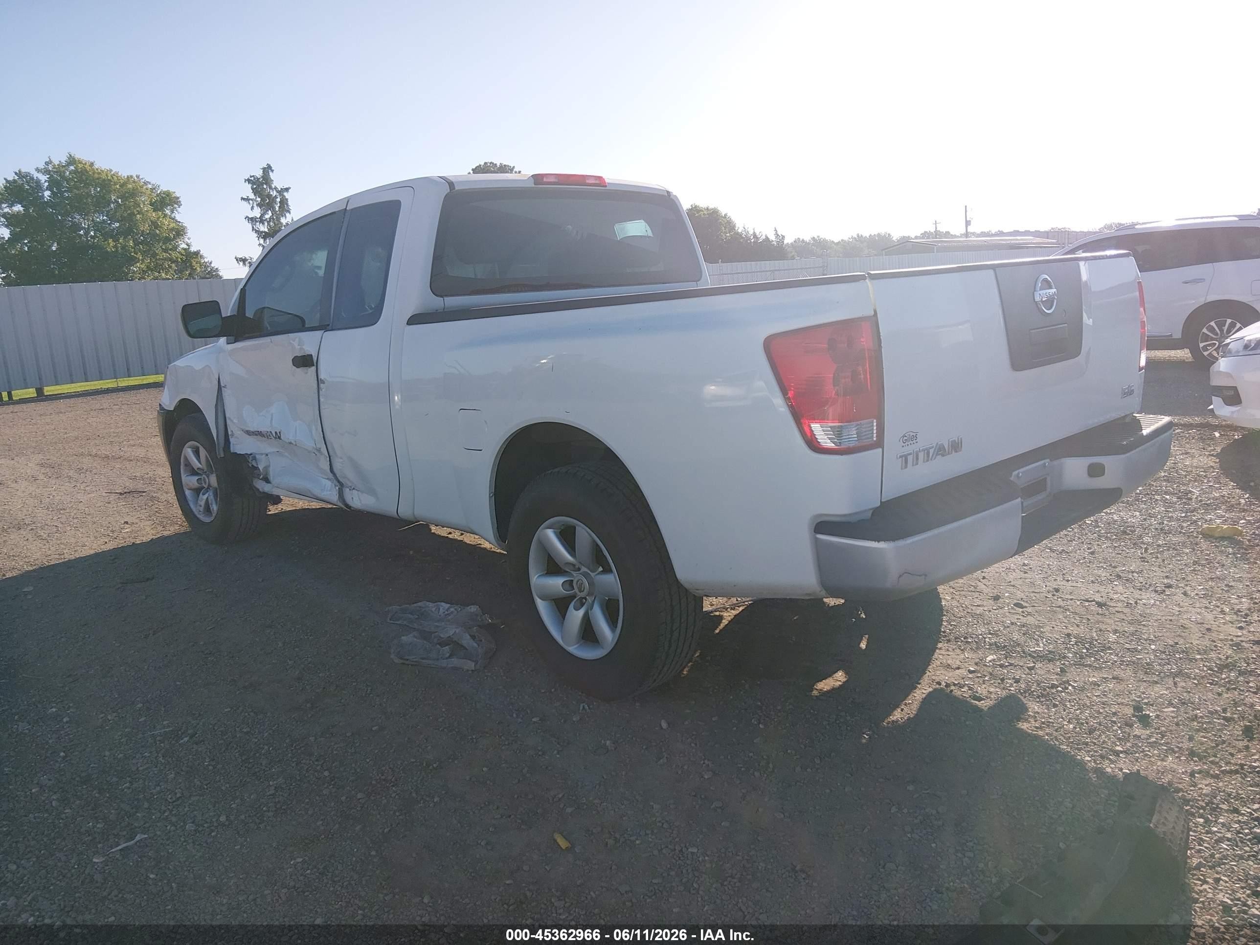 2008 Nissan Titan Xe Белый vin: 1N6BA06A48N312503