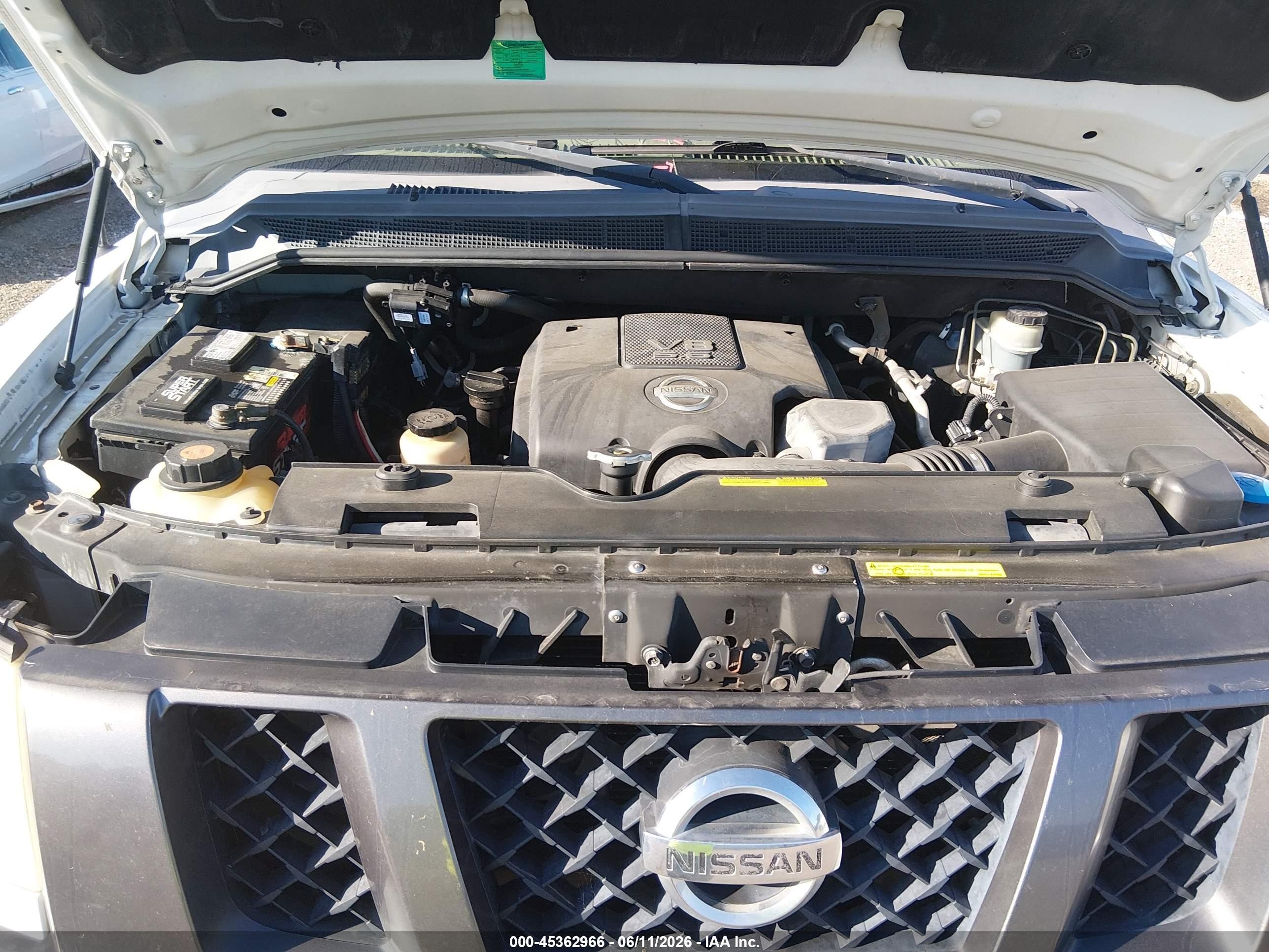 2008 Nissan Titan Xe Белый vin: 1N6BA06A48N312503