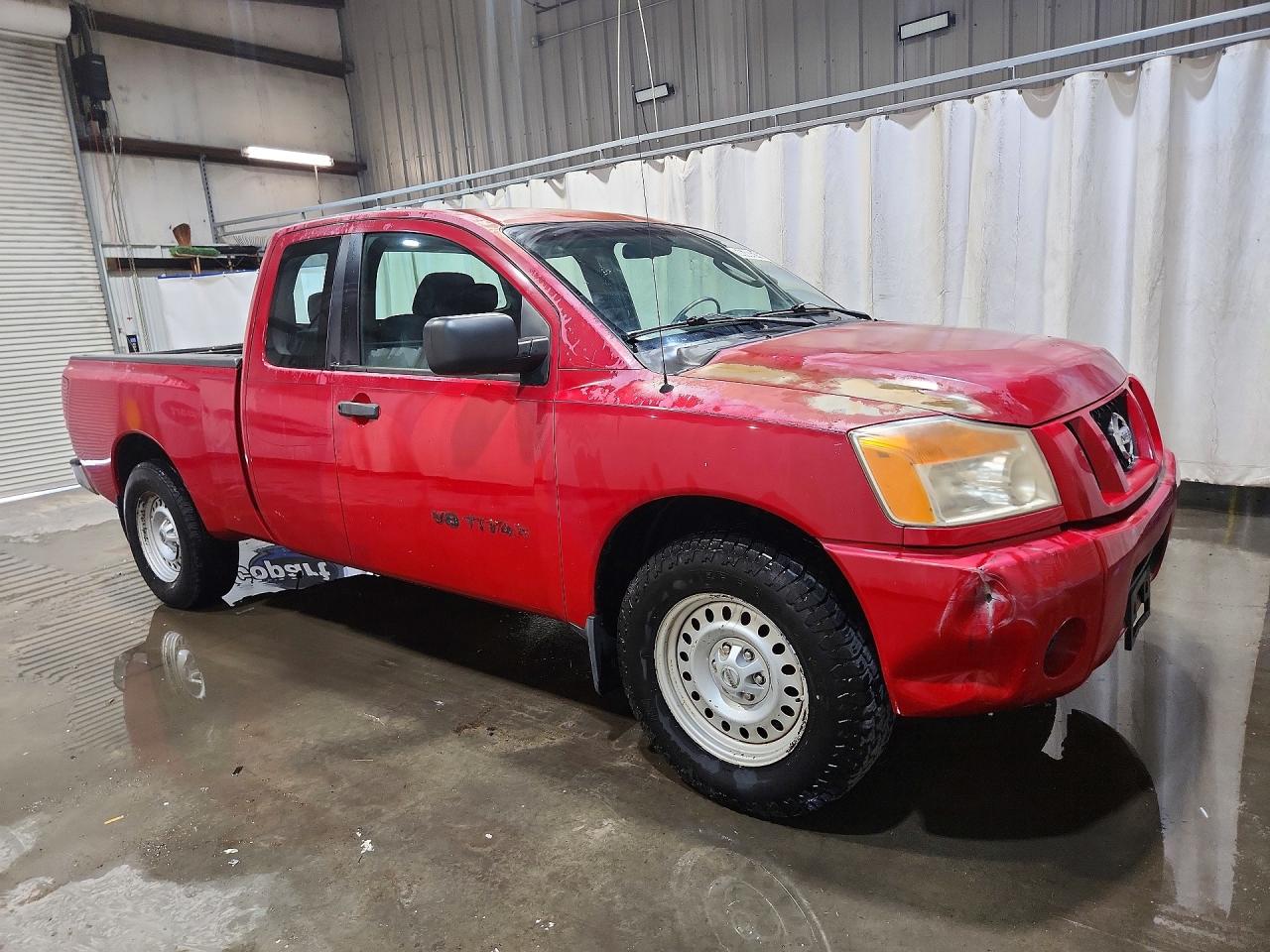 2008 Nissan Titan Xe Ffv Red vin: 1N6BA06A48N339653