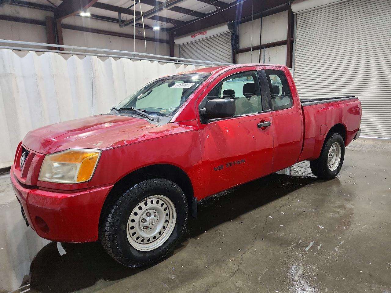 2008 Nissan Titan Xe Ffv Red vin: 1N6BA06A48N339653