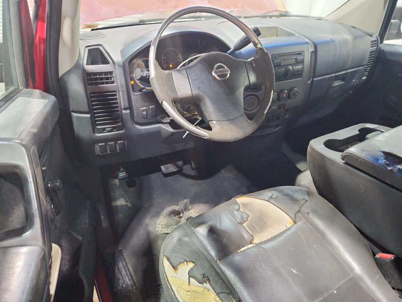 2008 Nissan Titan Xe Ffv Red vin: 1N6BA06A48N339653 Damage: Left Front Door Moulding, Broken, Replacement Required