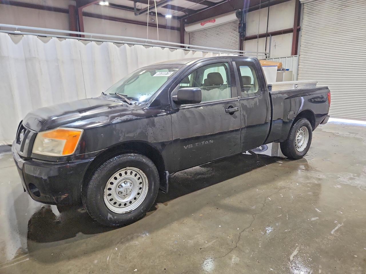 2008 Nissan Titan Xe Ffv Black vin: 1N6BA06A48N360650