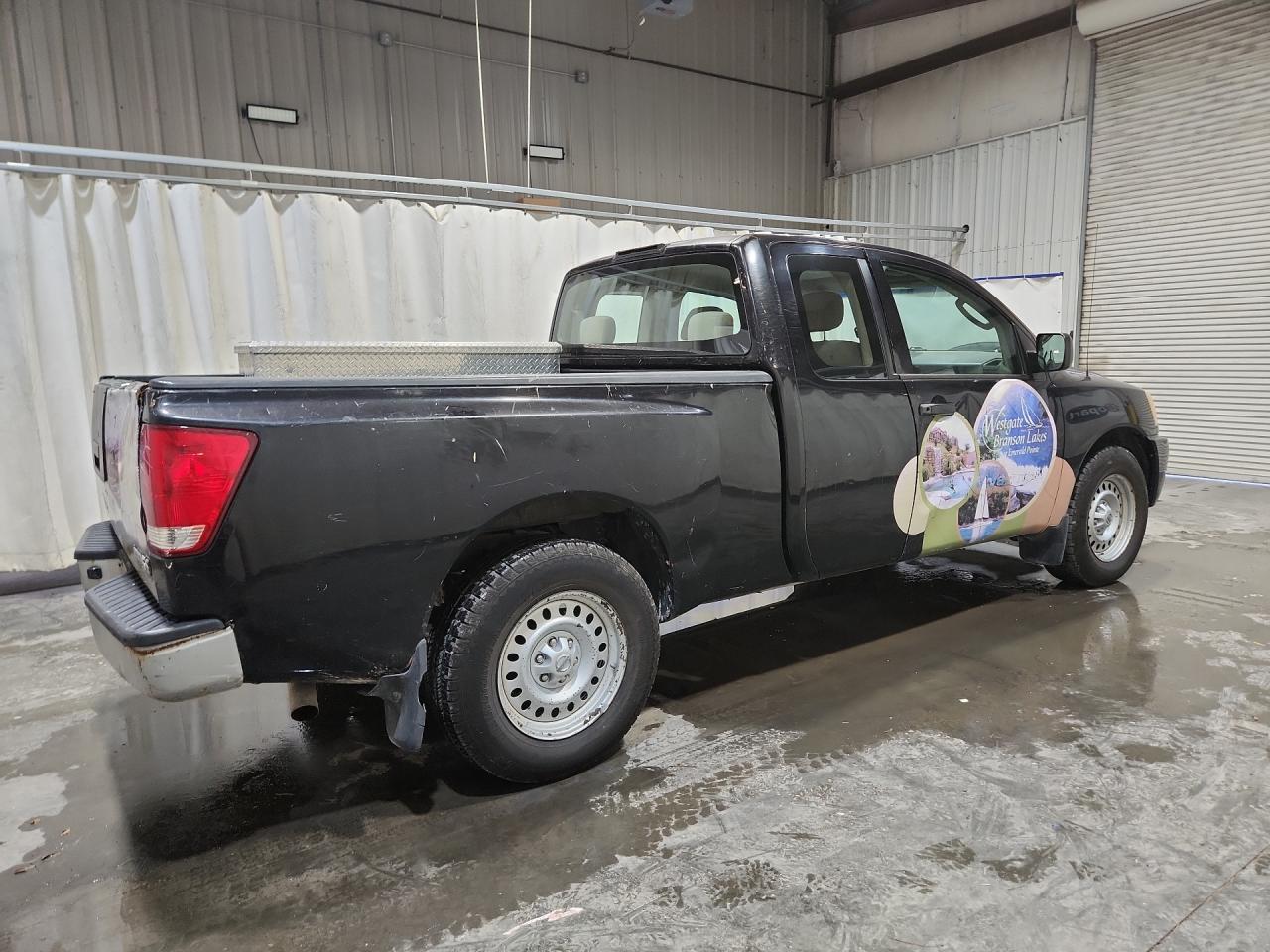 2008 Nissan Titan Xe Ffv Black vin: 1N6BA06A48N360650 Damage: Right Bed Side, Dent(S) W/ Paint Dmg, > 12 Inches