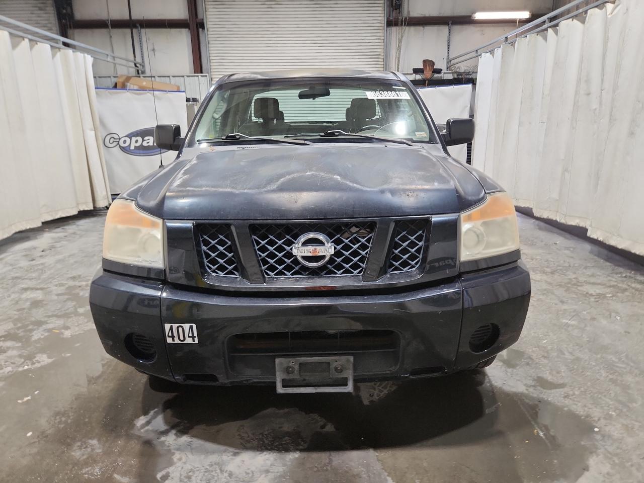 2008 Nissan Titan Xe Ffv Black vin: 1N6BA06A48N360650 Damage: Left Head Lamp, Faded, Repair Required