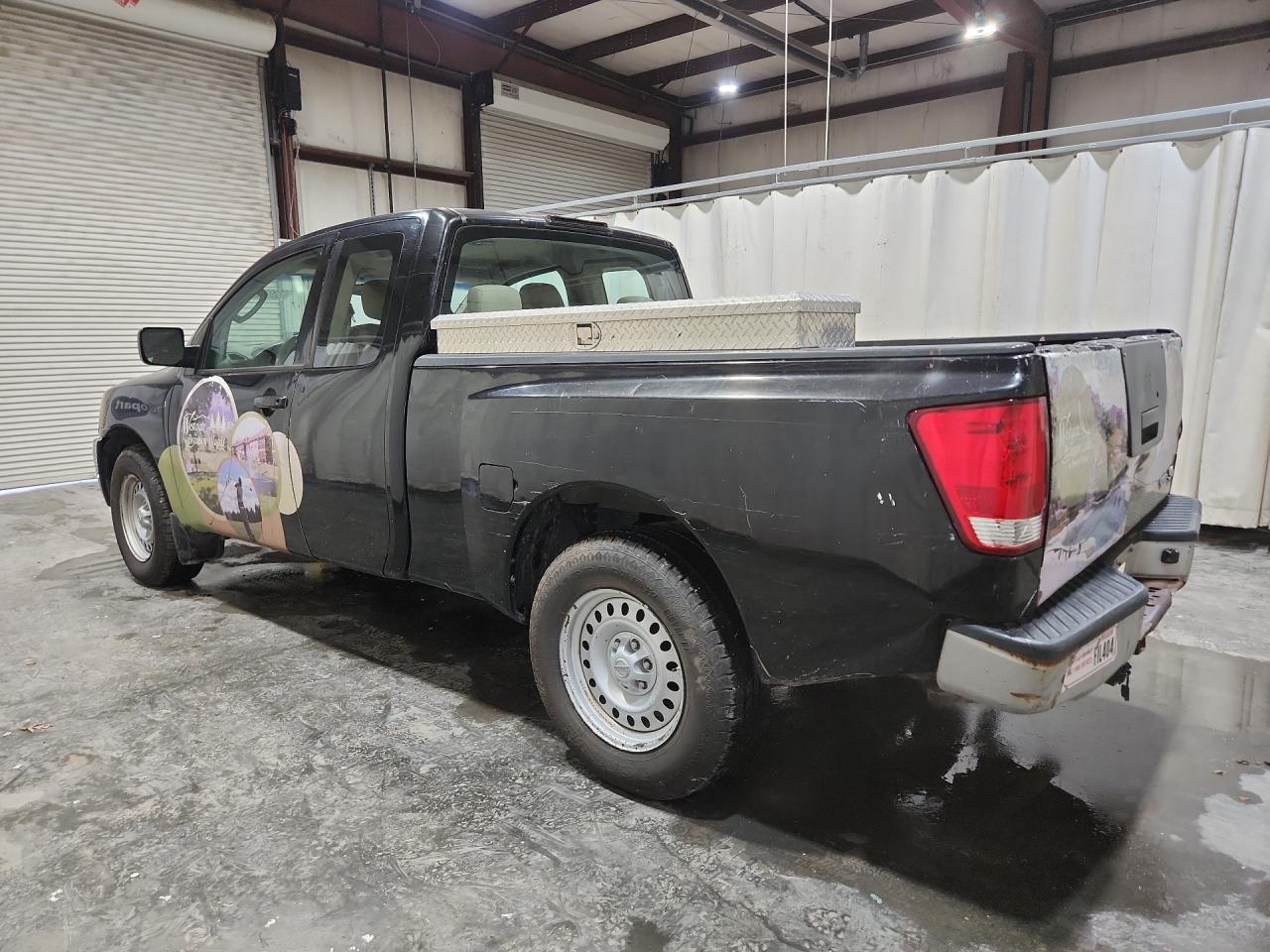 2008 Nissan Titan Xe Ffv Black vin: 1N6BA06A48N360650 Damage: Left Bed Side, Dent(S) W/ Paint Dmg, > 12 Inches