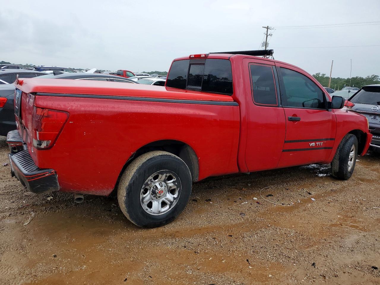 2007 Nissan Titan Xe Ffv Red vin: 1N6BA06A57N245666