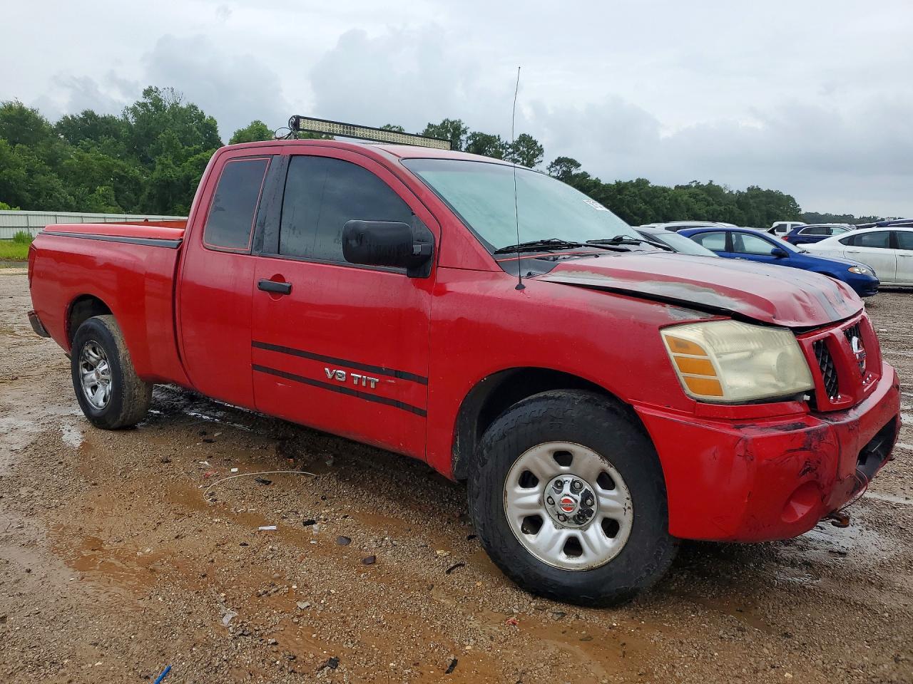 2007 Nissan Titan Xe Ffv Red vin: 1N6BA06A57N245666