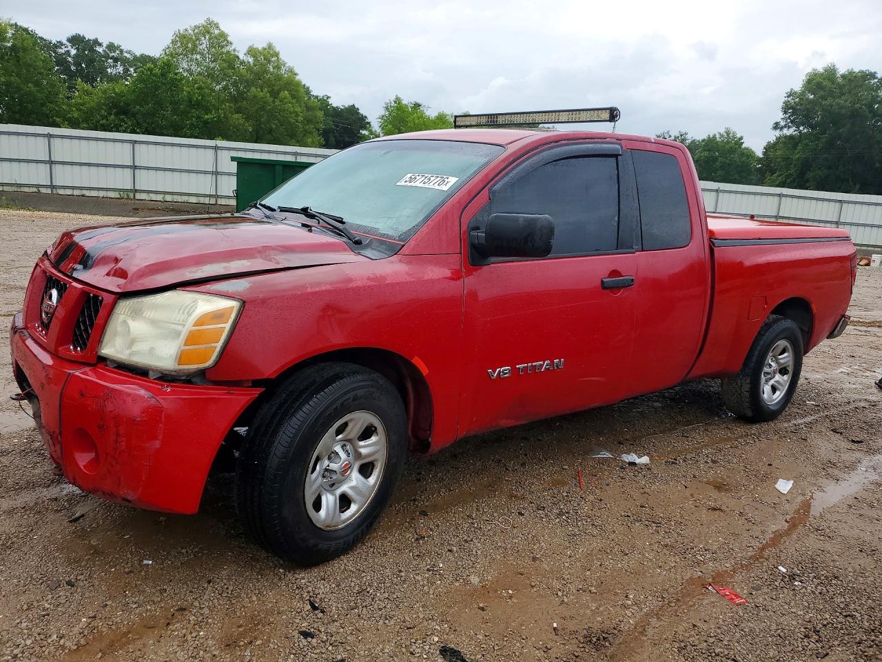 2007 Nissan Titan Xe Ffv Red vin: 1N6BA06A57N245666