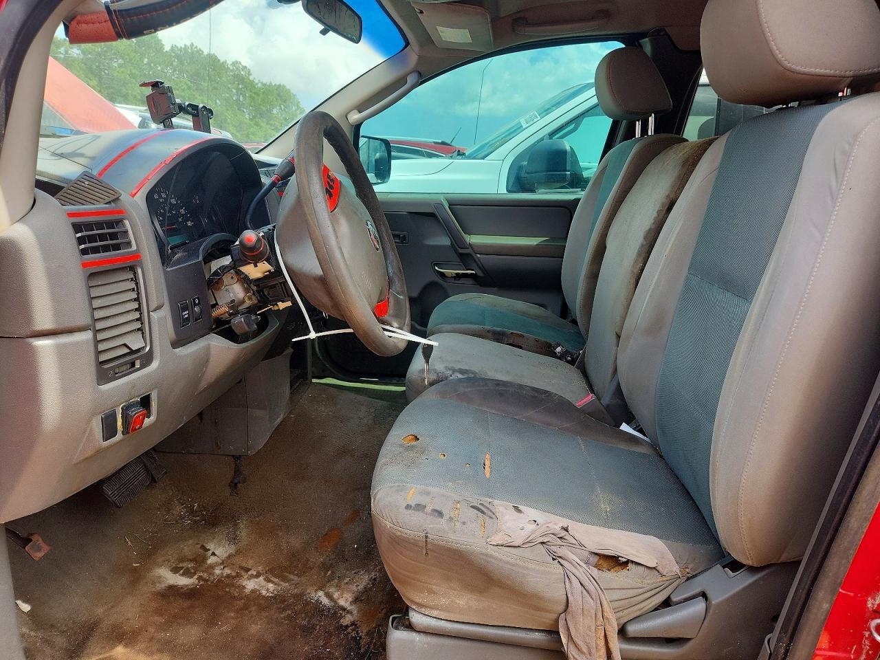 2007 Nissan Titan Xe Ffv Red vin: 1N6BA06A57N245666