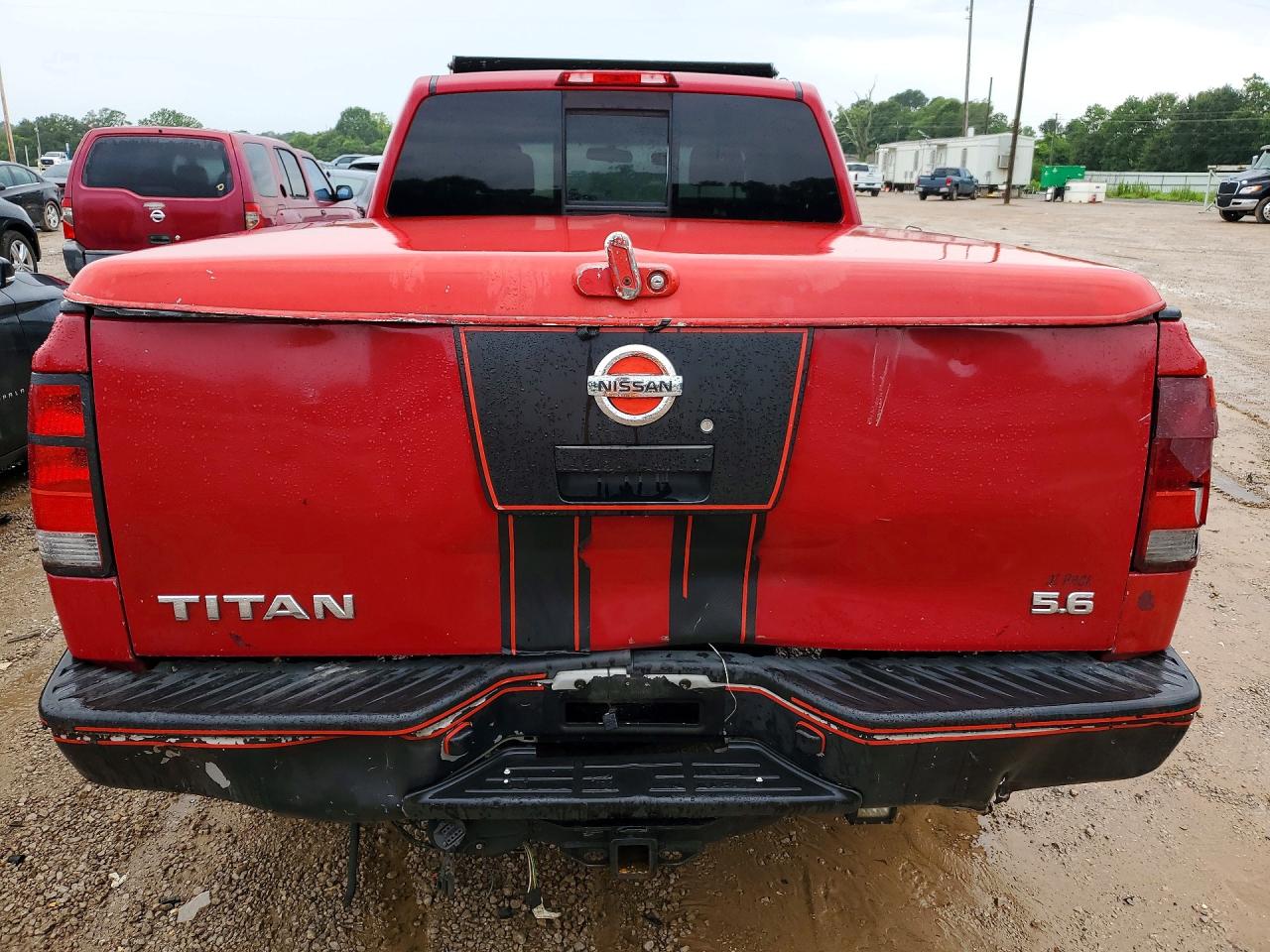 2007 Nissan Titan Xe Ffv Red vin: 1N6BA06A57N245666