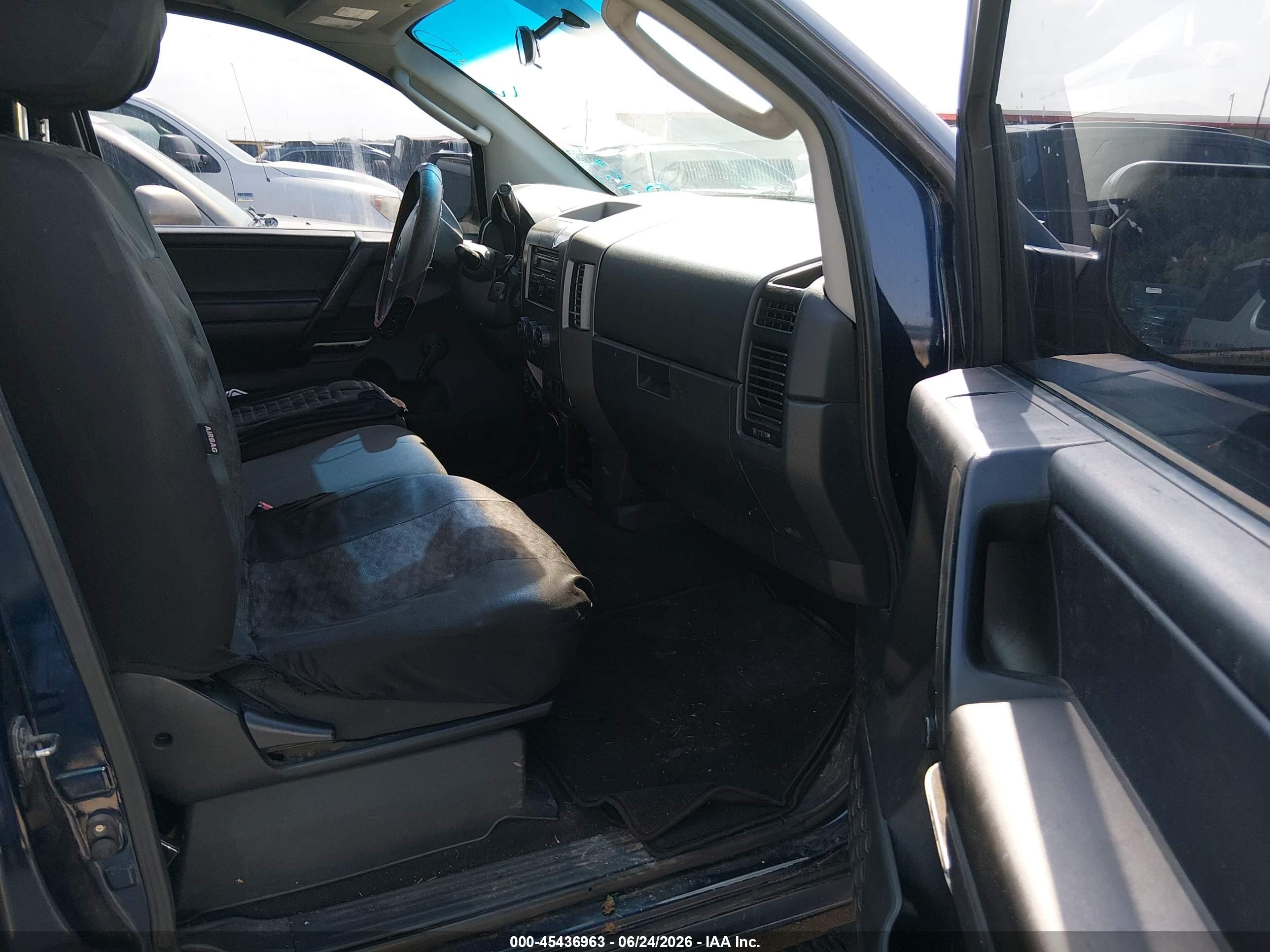 2008 Nissan Titan Xe Синий vin: 1N6BA06A58N360561