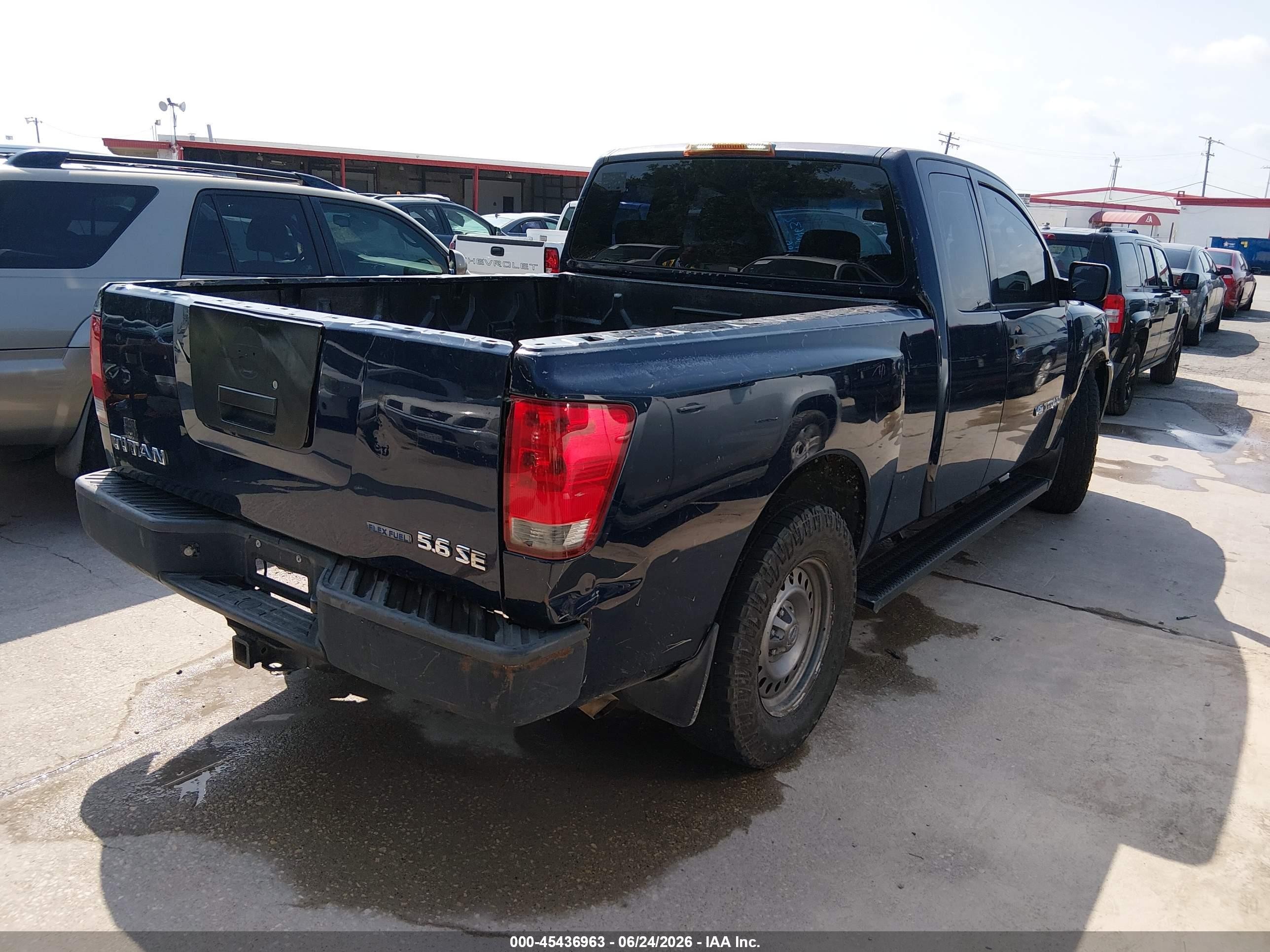 2008 Nissan Titan Xe Синий vin: 1N6BA06A58N360561