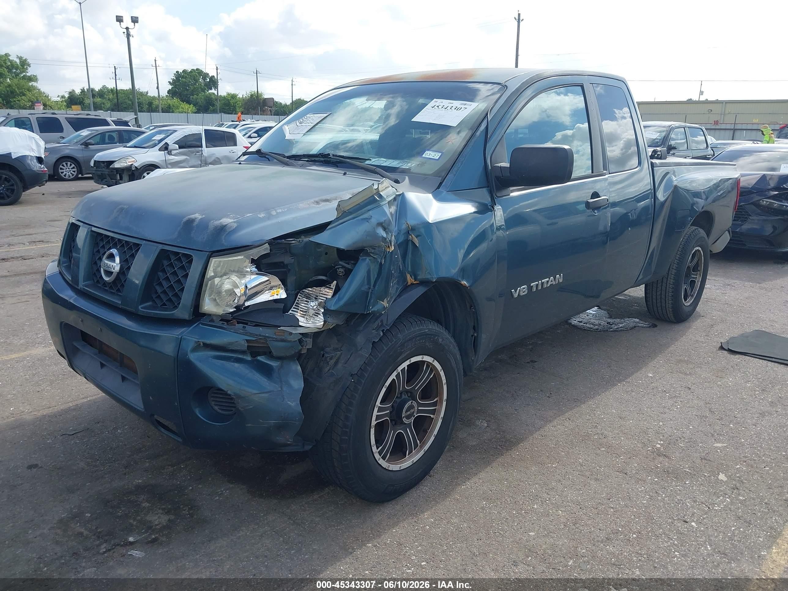 2005 Nissan Titan Xe Green vin: 1N6BA06A65N578696