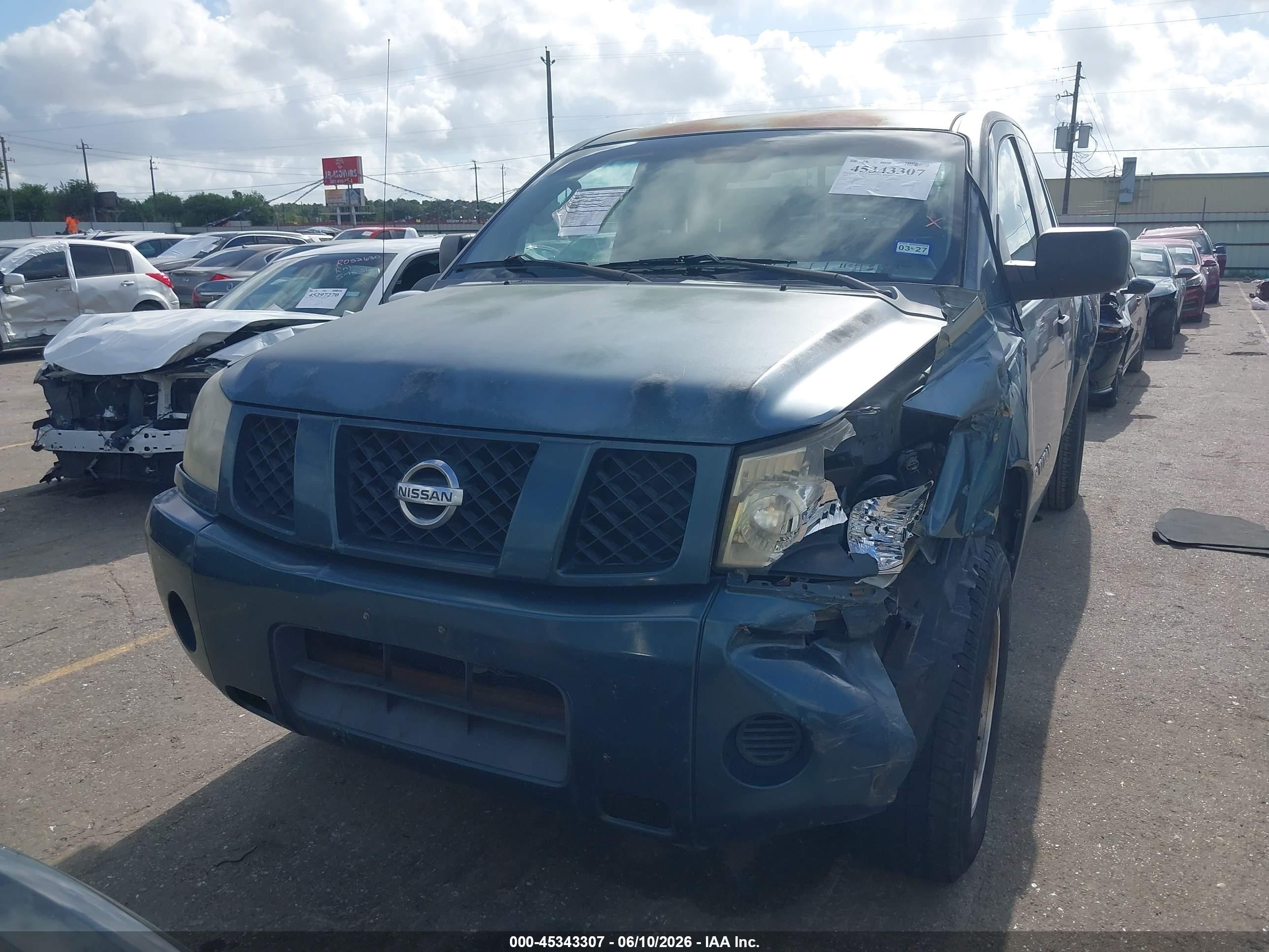 2005 Nissan Titan Xe Green vin: 1N6BA06A65N578696