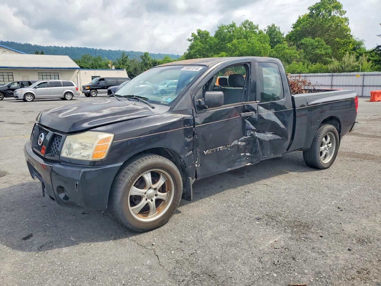 2006 Nissan Titan Черный vin: 1N6BA06A66N559096