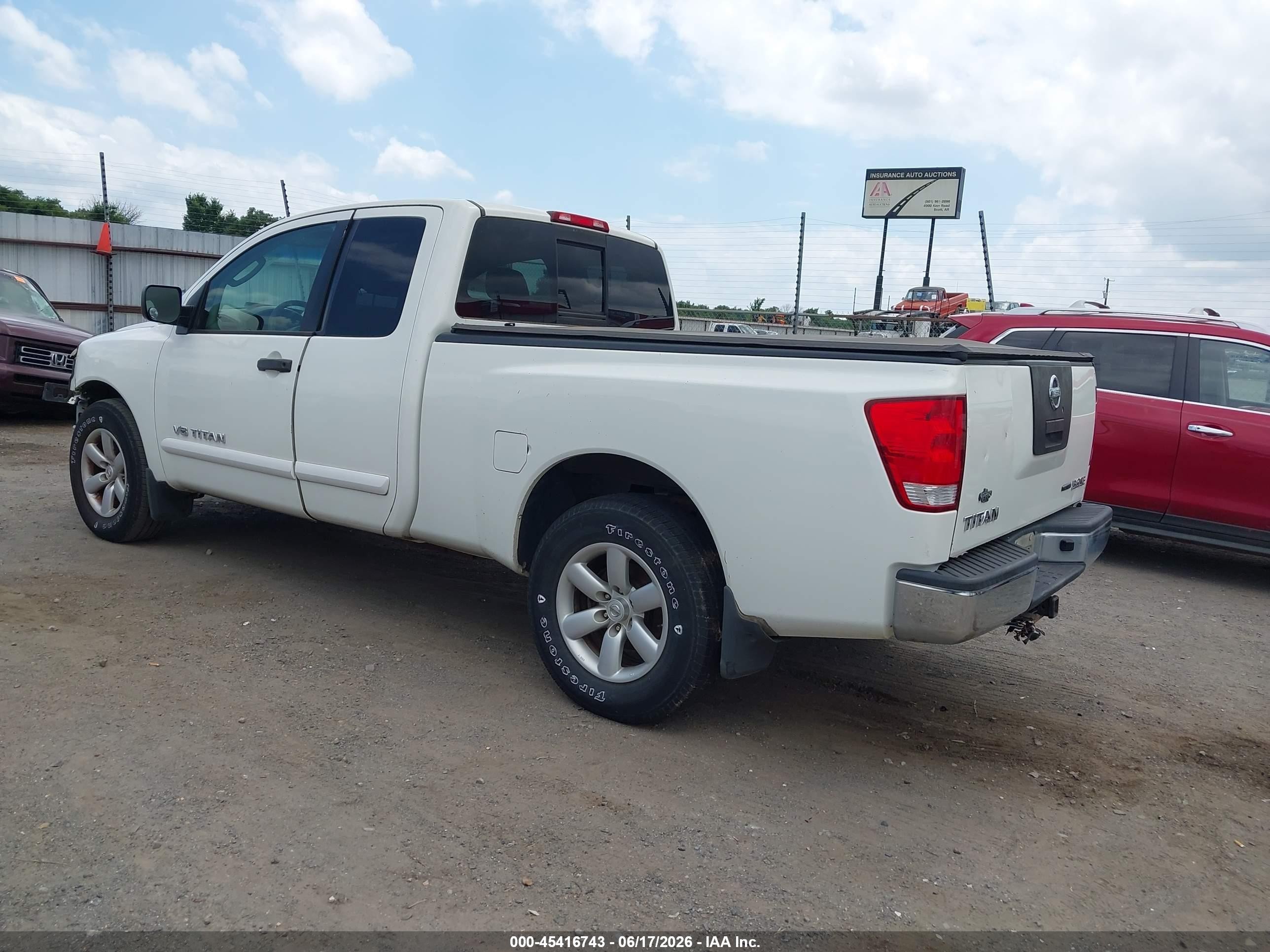 2008 Nissan Titan Xe White vin: 1N6BA06A68N359628