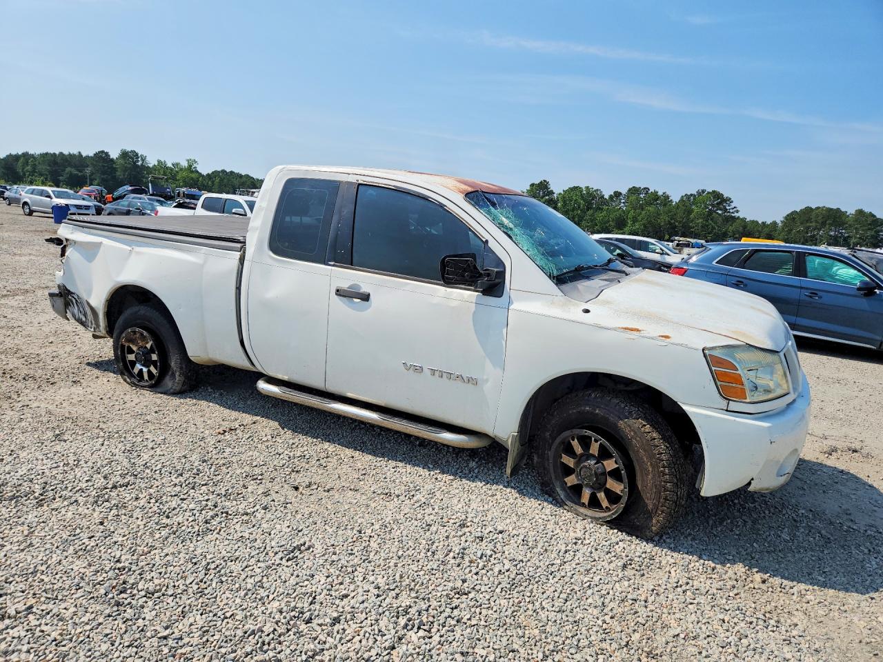 2006 Nissan Titan Xe Ffv White vin: 1N6BA06A76N526852