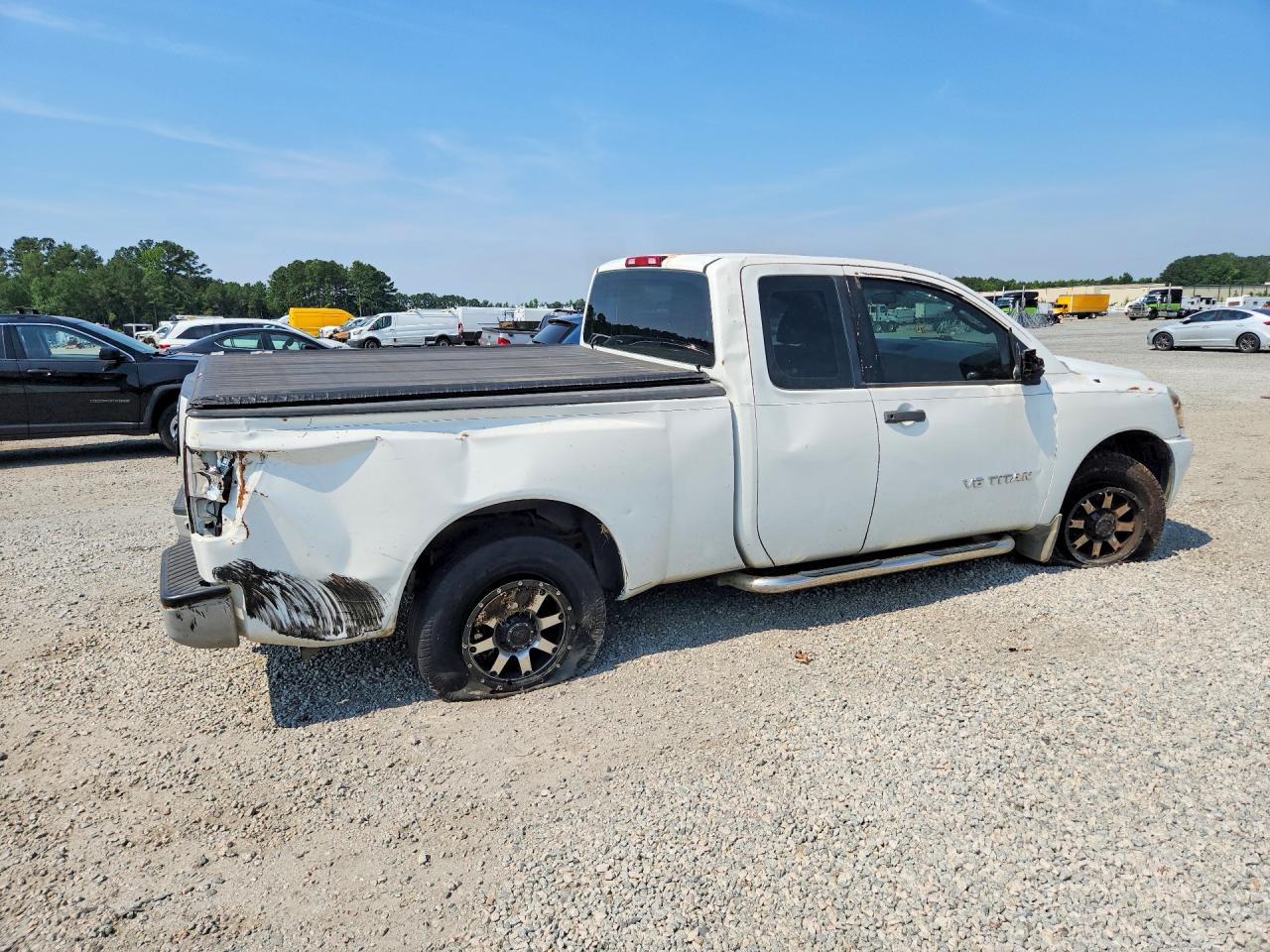 2006 Nissan Titan Xe Ffv White vin: 1N6BA06A76N526852