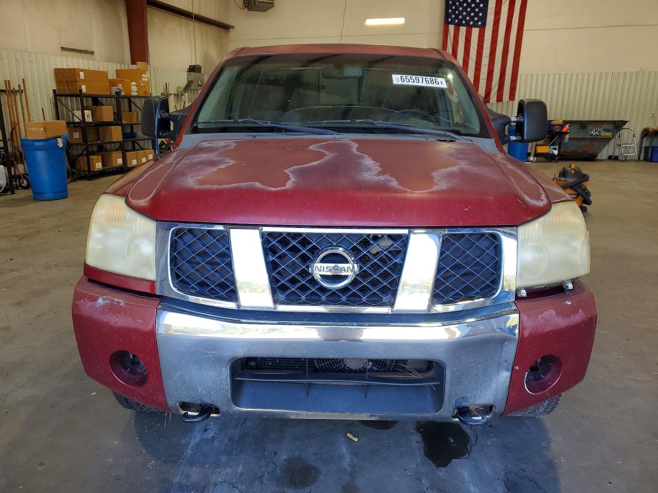 2007 Nissan Titan Xe Ffv Maroon vin: 1N6BA06A77N208022