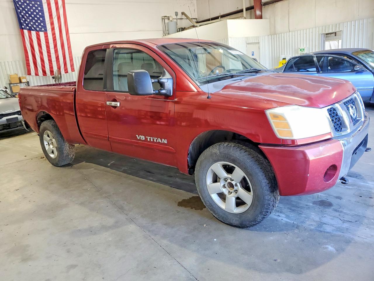 2007 Nissan Titan Xe Ffv Maroon vin: 1N6BA06A77N208022