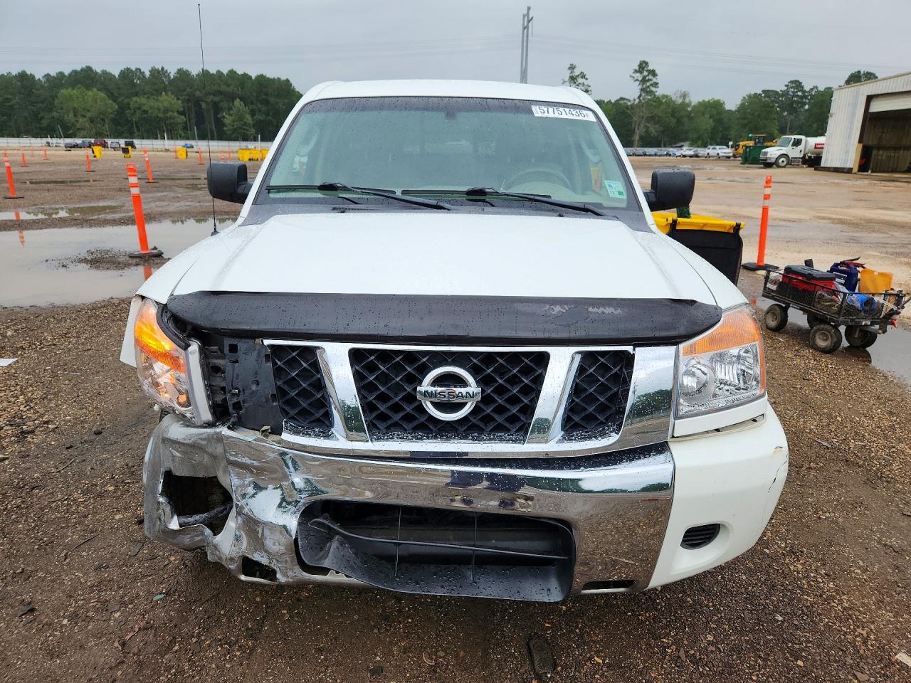 2008 Nissan Titan Xe Ffv White vin: 1N6BA06A78N328243