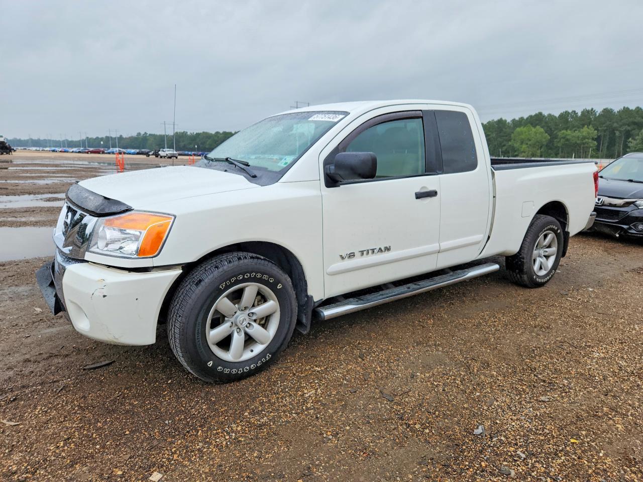 2008 Nissan Titan Xe Ffv White vin: 1N6BA06A78N328243