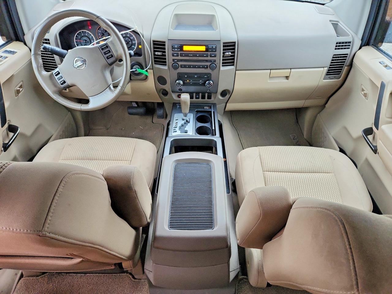 2008 Nissan Titan Xe Ffv White vin: 1N6BA06A78N328243