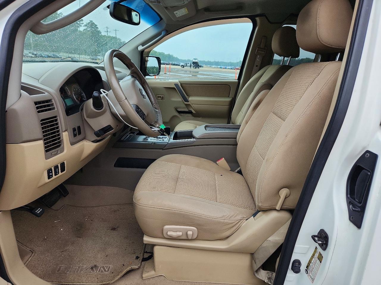 2008 Nissan Titan Xe Ffv White vin: 1N6BA06A78N328243