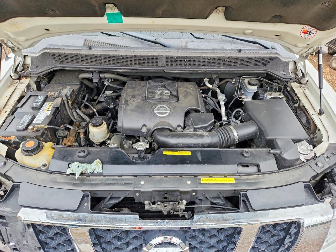 2008 Nissan Titan Xe Ffv White vin: 1N6BA06A78N328243
