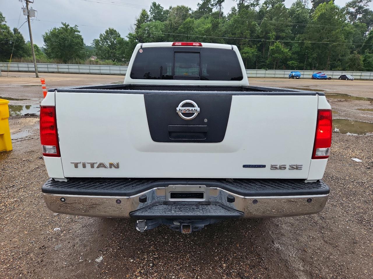 2008 Nissan Titan Xe Ffv White vin: 1N6BA06A78N328243