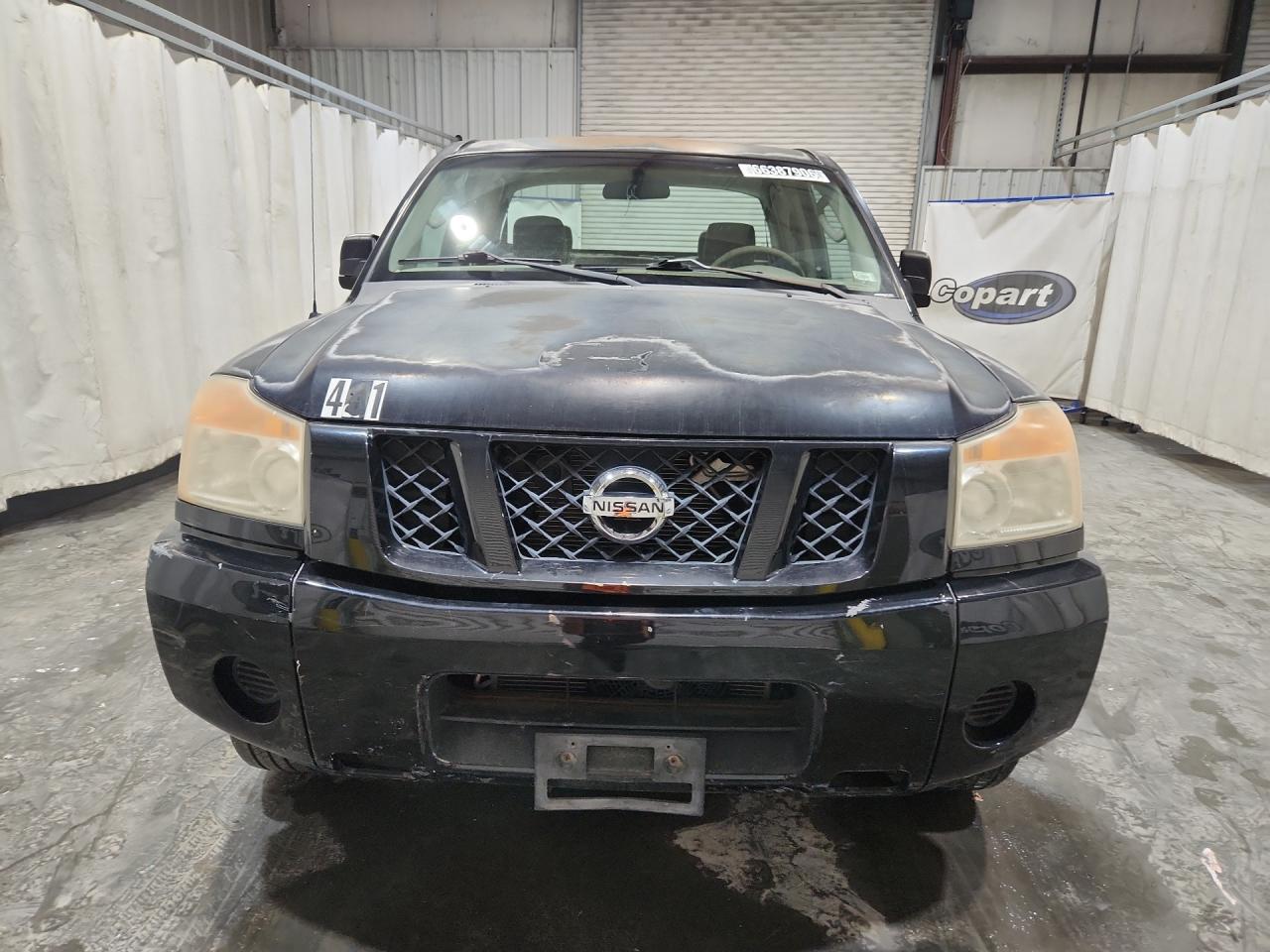 2008 Nissan Titan Xe Ffv Black vin: 1N6BA06A78N360660 Damage: Left Head Lamp, Faded, Repair Required