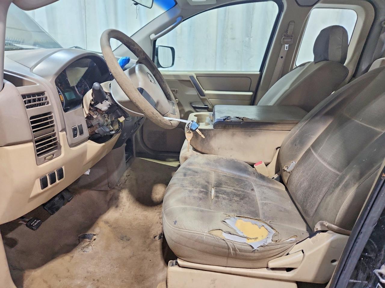 2008 Nissan Titan Xe Ffv Black vin: 1N6BA06A78N360660