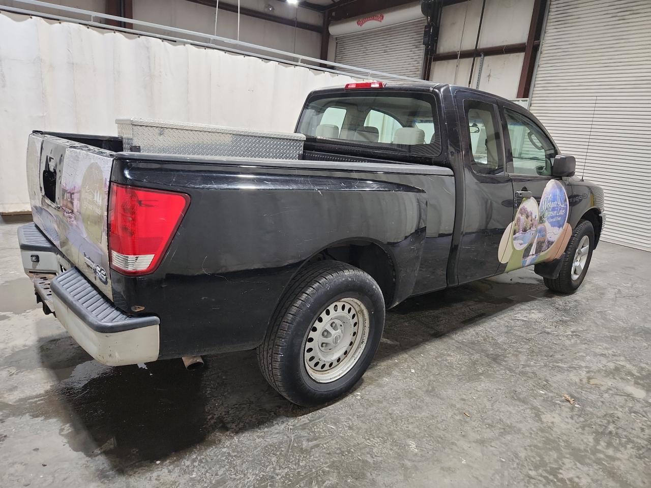2008 Nissan Titan Xe Ffv Black vin: 1N6BA06A78N360660 Damage: Right Bed Side, Rust, 1 To 2 Inches