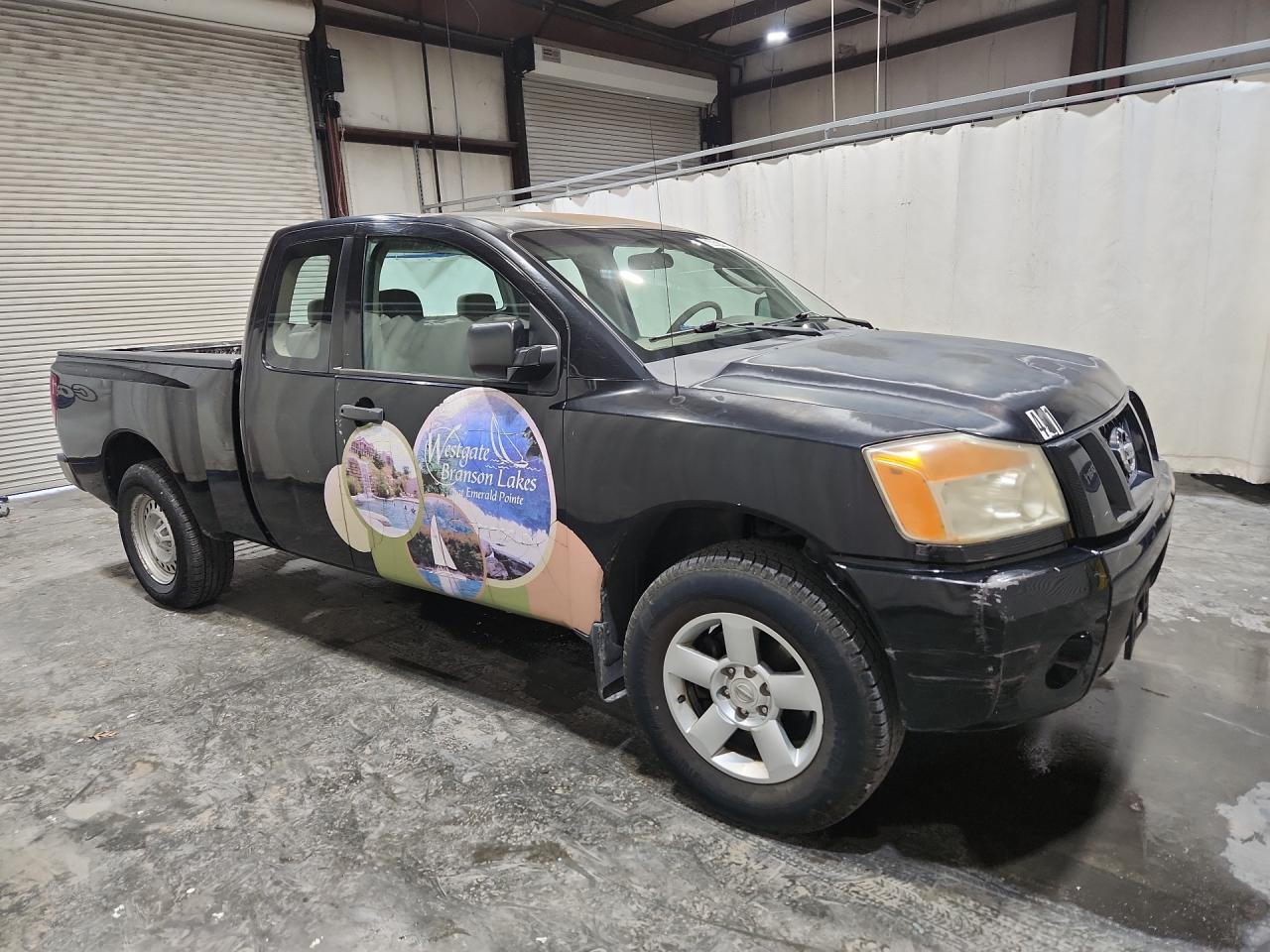 2008 Nissan Titan Xe Ffv Black vin: 1N6BA06A78N360660 Damage: Overall Vehicle, De-Identify, Removal Required