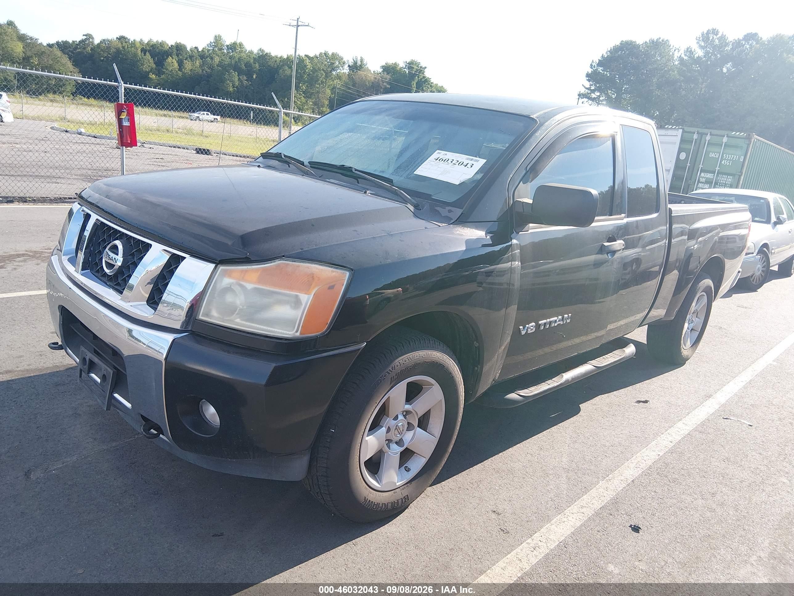 2009 Nissan Titan Xe Black vin: 1N6BA06A79N302615
