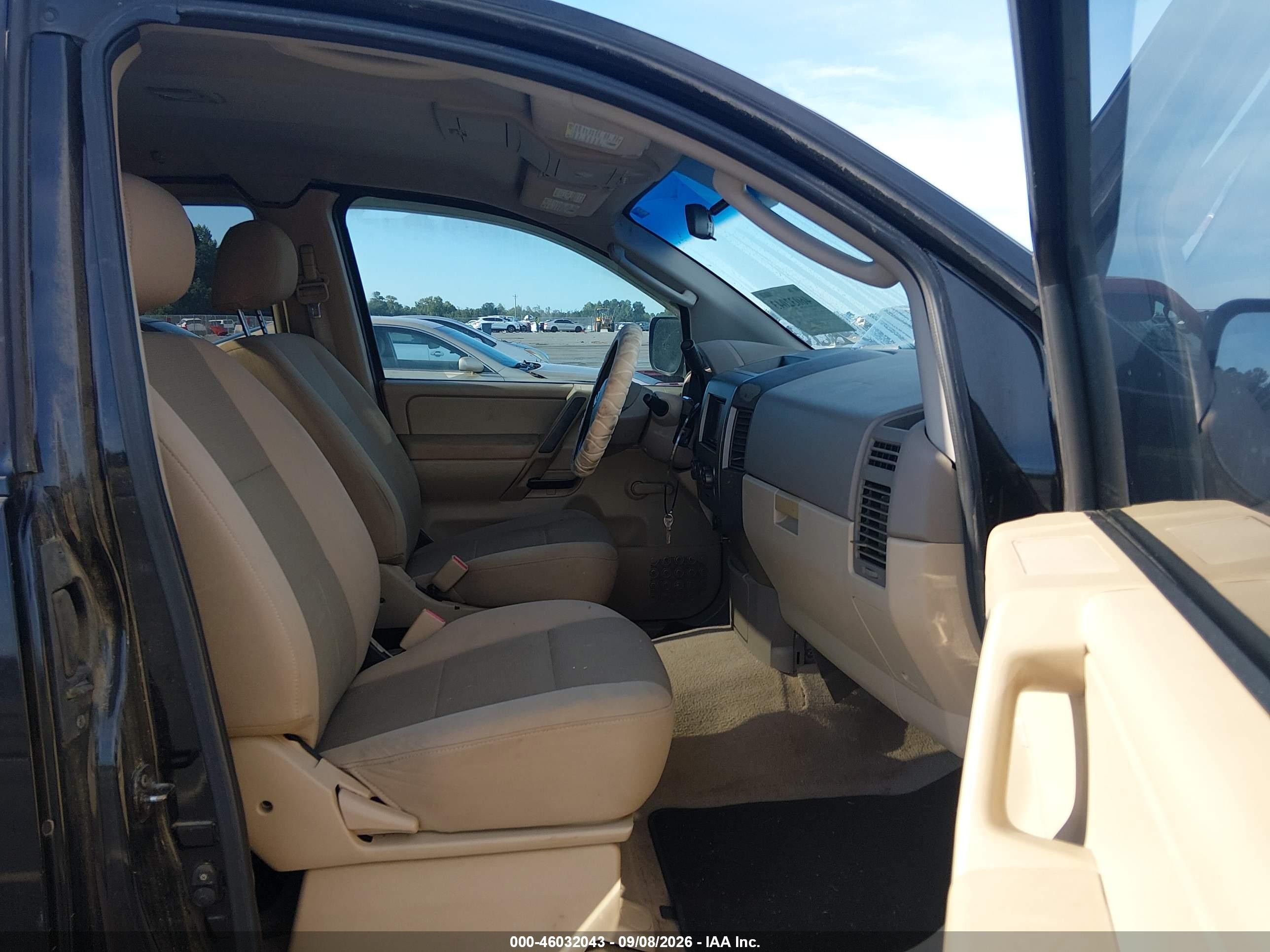 2009 Nissan Titan Xe Black vin: 1N6BA06A79N302615