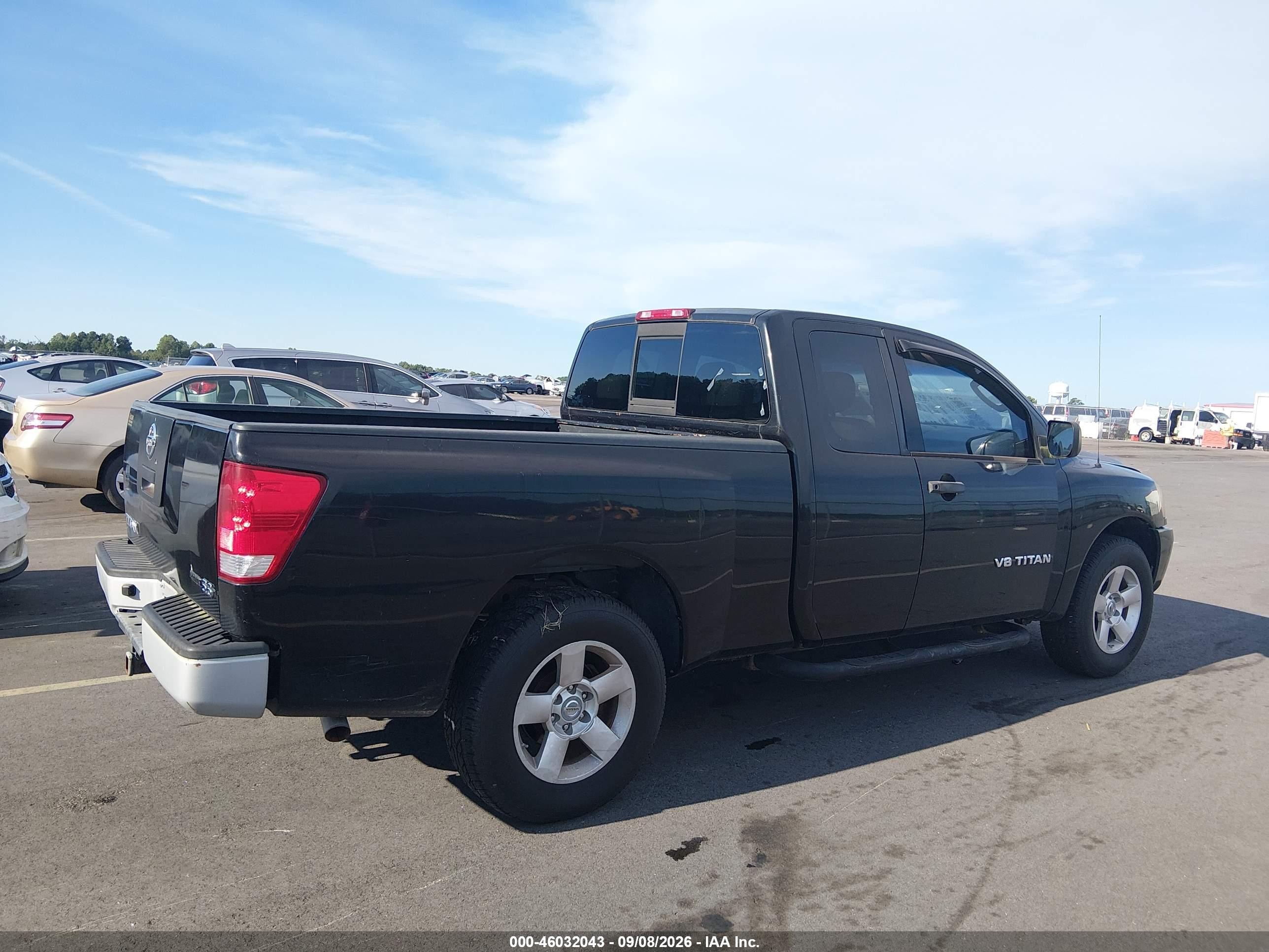 2009 Nissan Titan Xe Black vin: 1N6BA06A79N302615