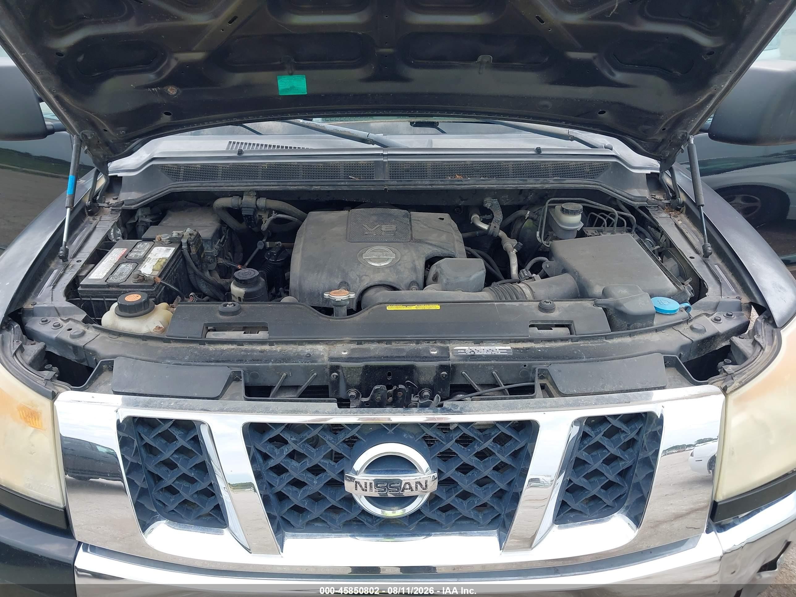 2009 Nissan Titan Se Black vin: 1N6BA06A79N305708