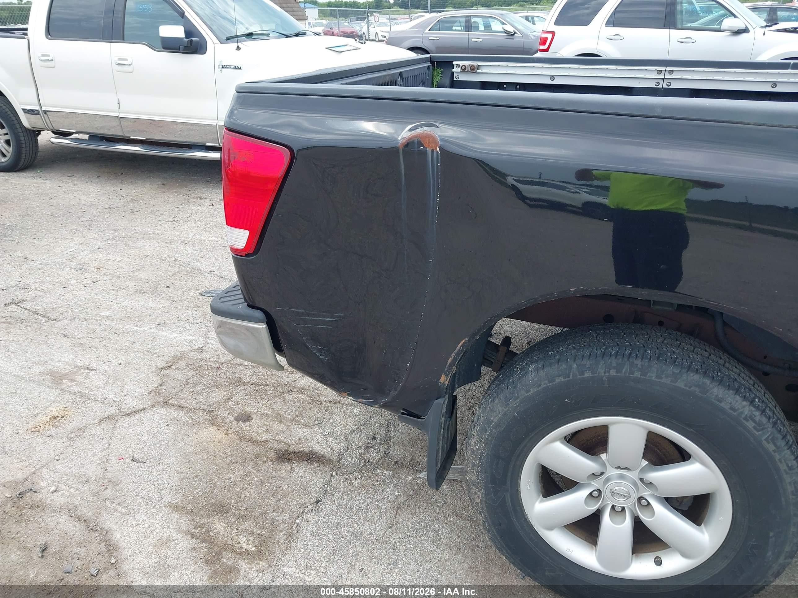 2009 Nissan Titan Se Black vin: 1N6BA06A79N305708