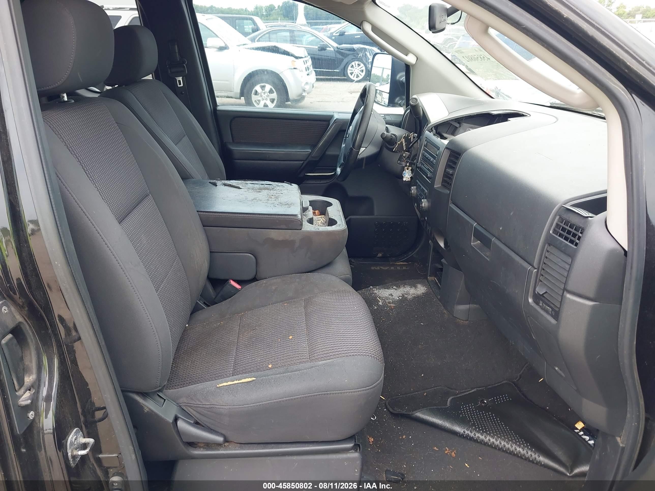 2009 Nissan Titan Se Black vin: 1N6BA06A79N305708