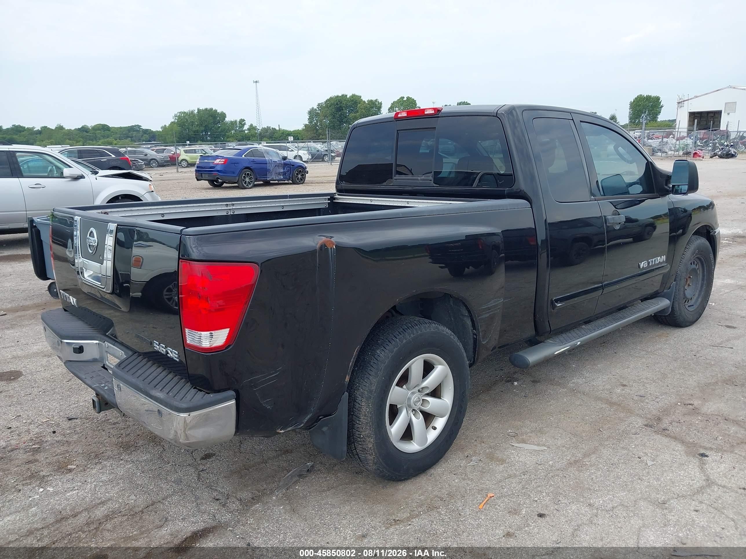 2009 Nissan Titan Se Black vin: 1N6BA06A79N305708