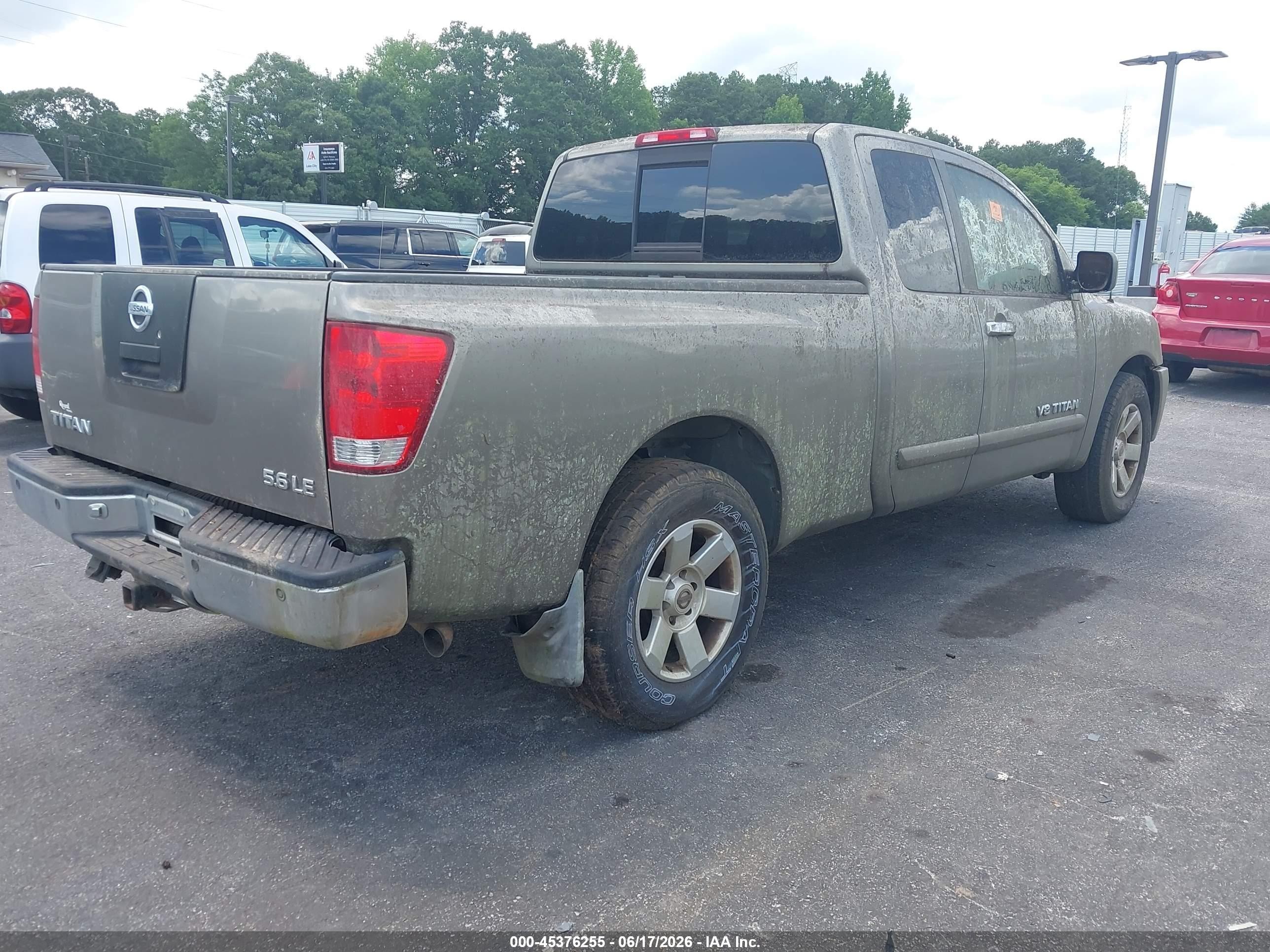 2006 Nissan Titan Le Gray vin: 1N6BA06A86N560041