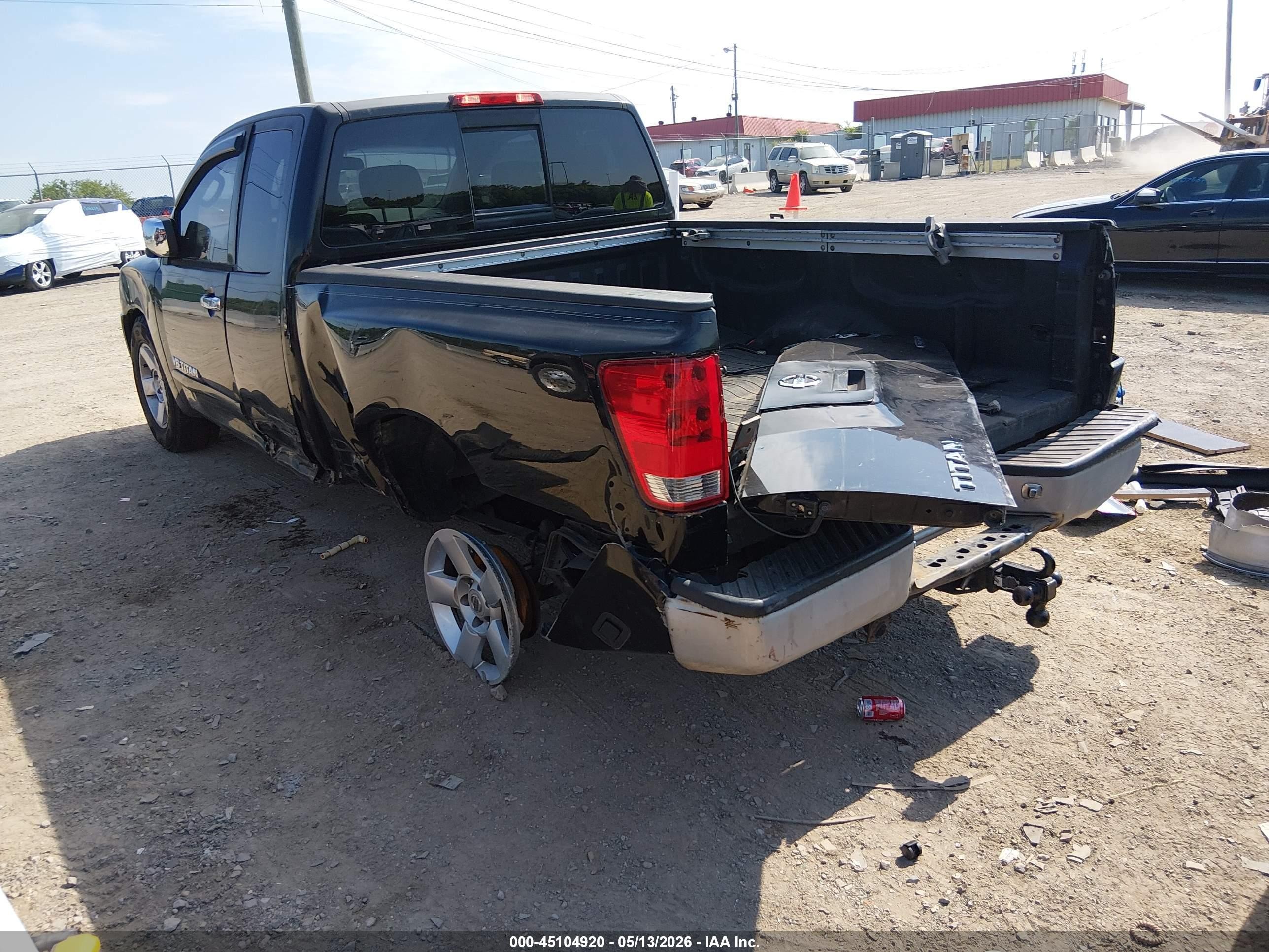 2005 Nissan Titan Se Black vin: 1N6BA06A95N571063