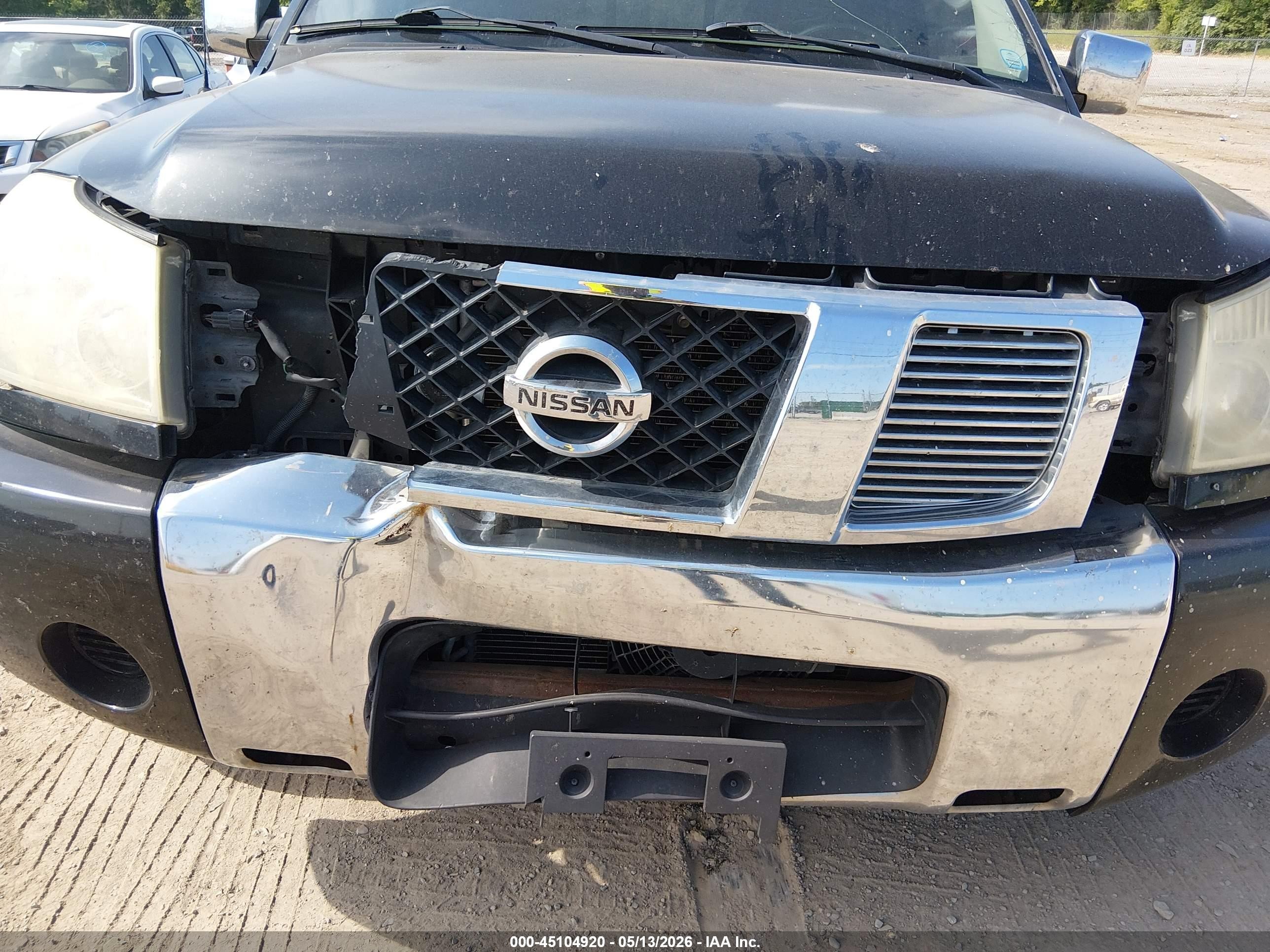 2005 Nissan Titan Se Black vin: 1N6BA06A95N571063