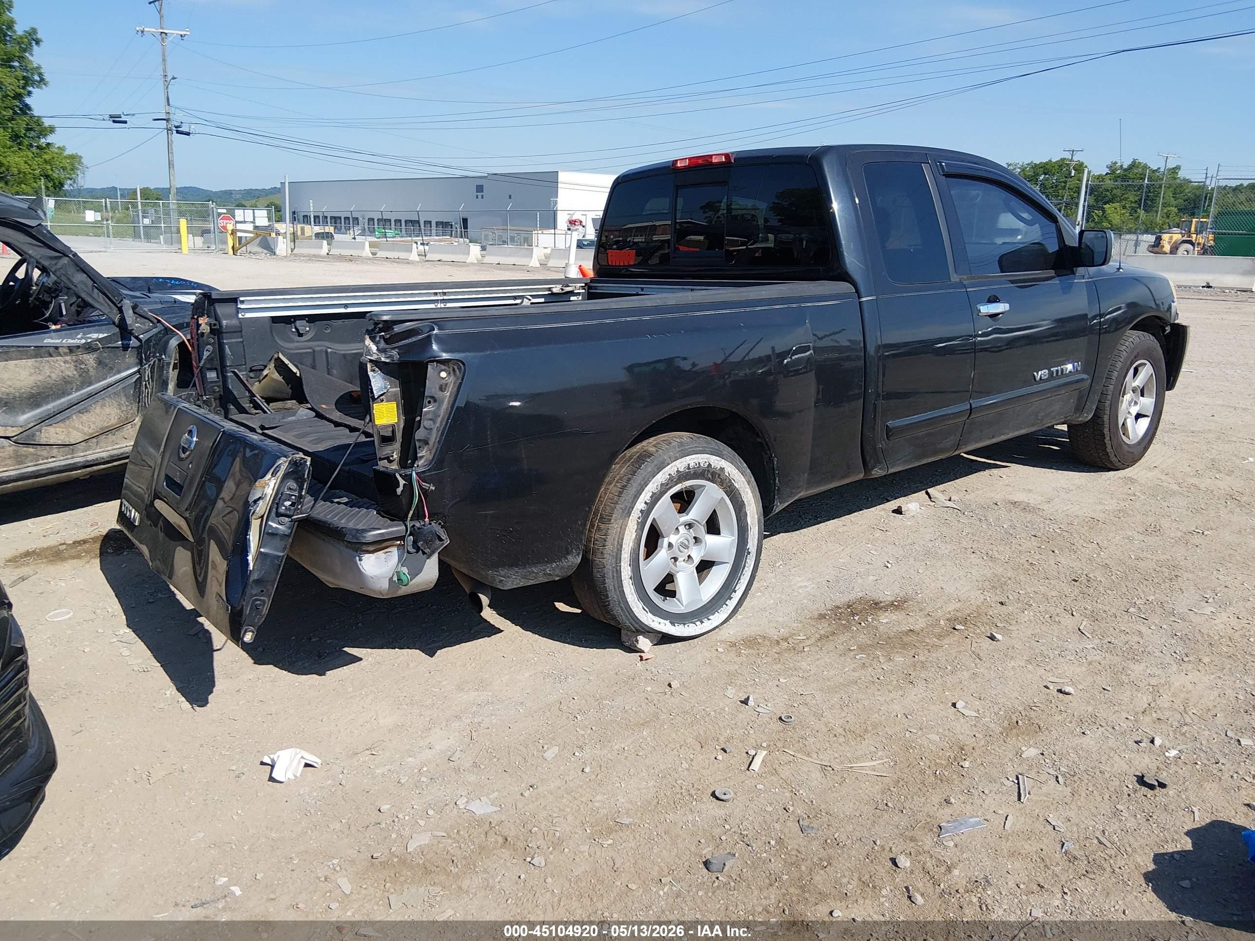 2005 Nissan Titan Se Black vin: 1N6BA06A95N571063