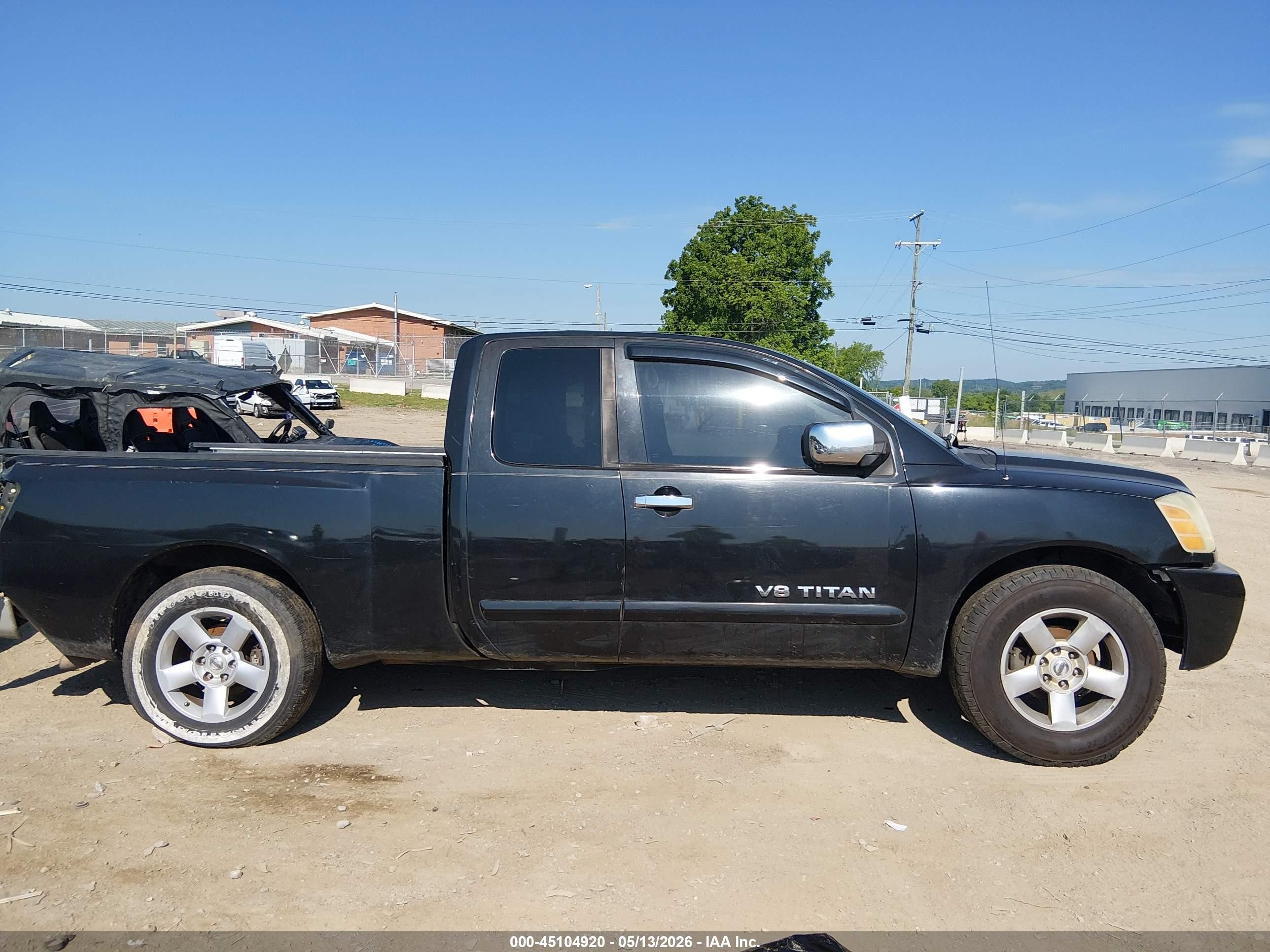 2005 Nissan Titan Se Black vin: 1N6BA06A95N571063